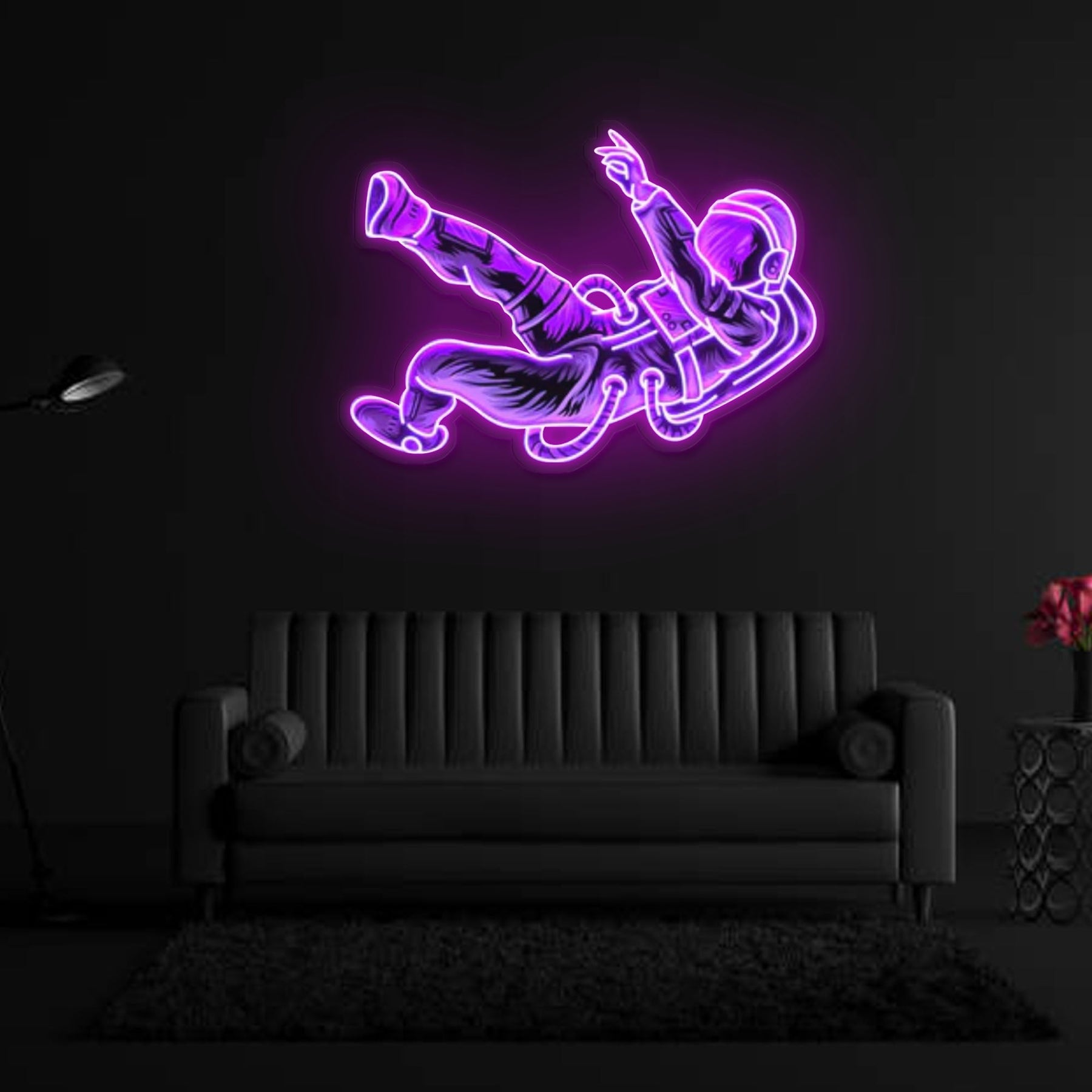 "Lost In Space" Neon x Acrylic Artwork