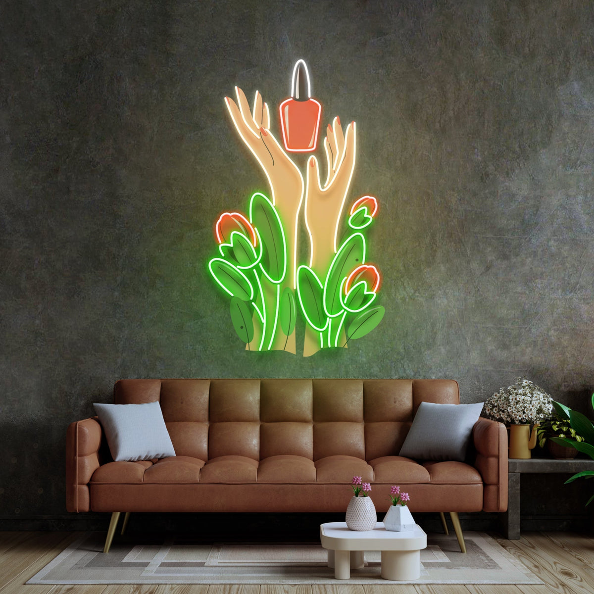 Nail Lover LED Neon Sign Light Pop Art