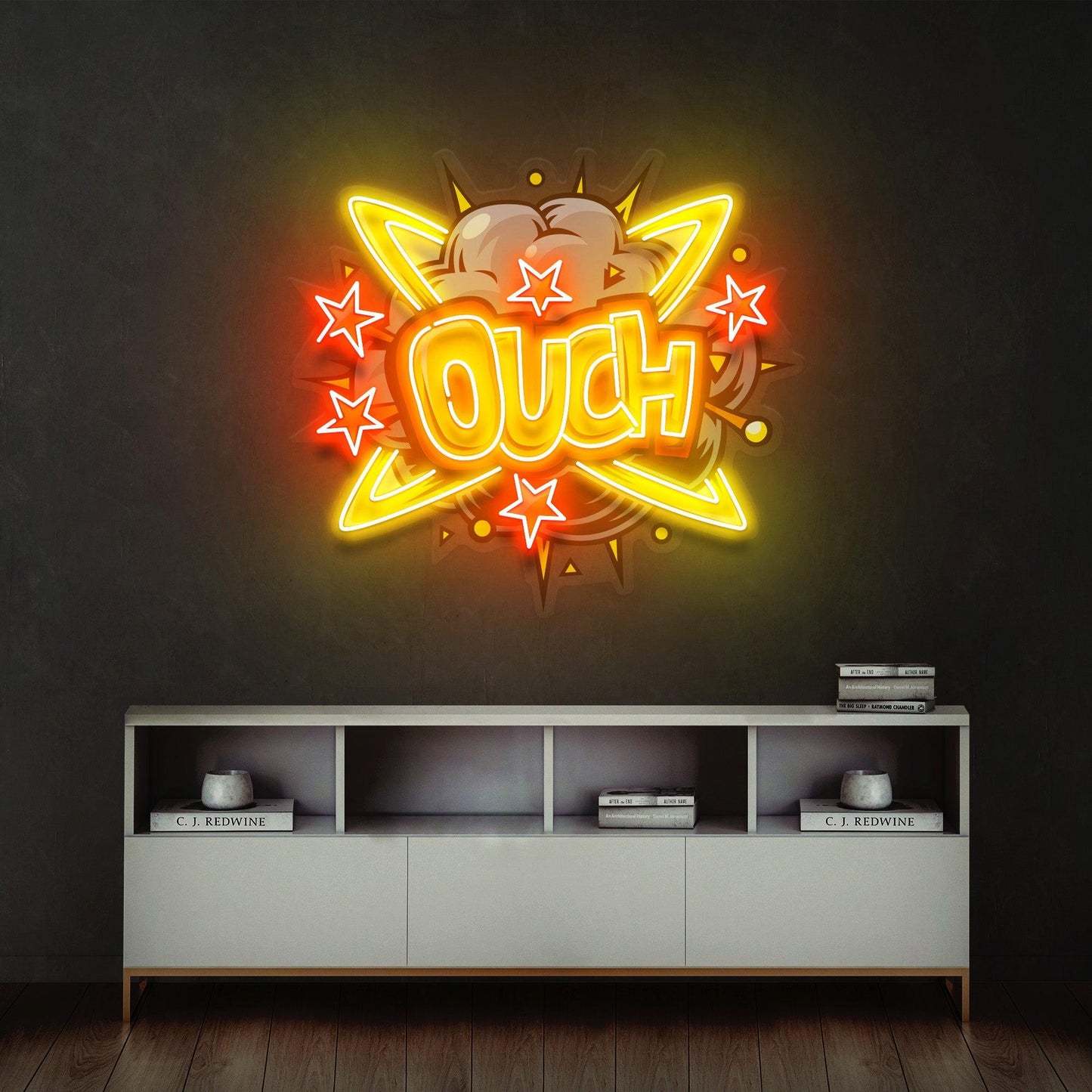 OUCH Led Neon Acrylic Artwork