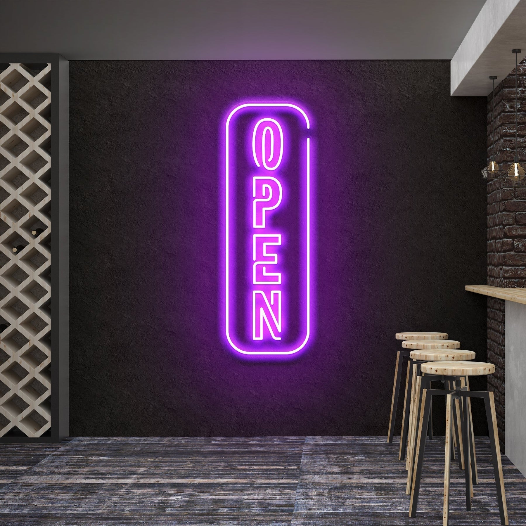 Open 5 Led Neon Sign Light