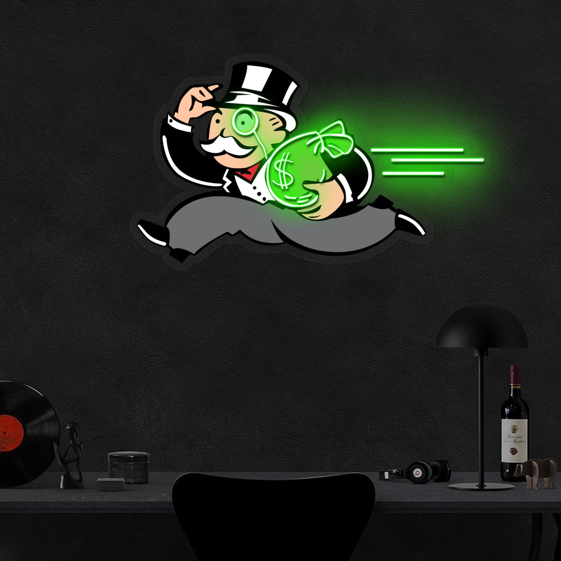 "Robber Baron" Neon x Acrylic Artwork