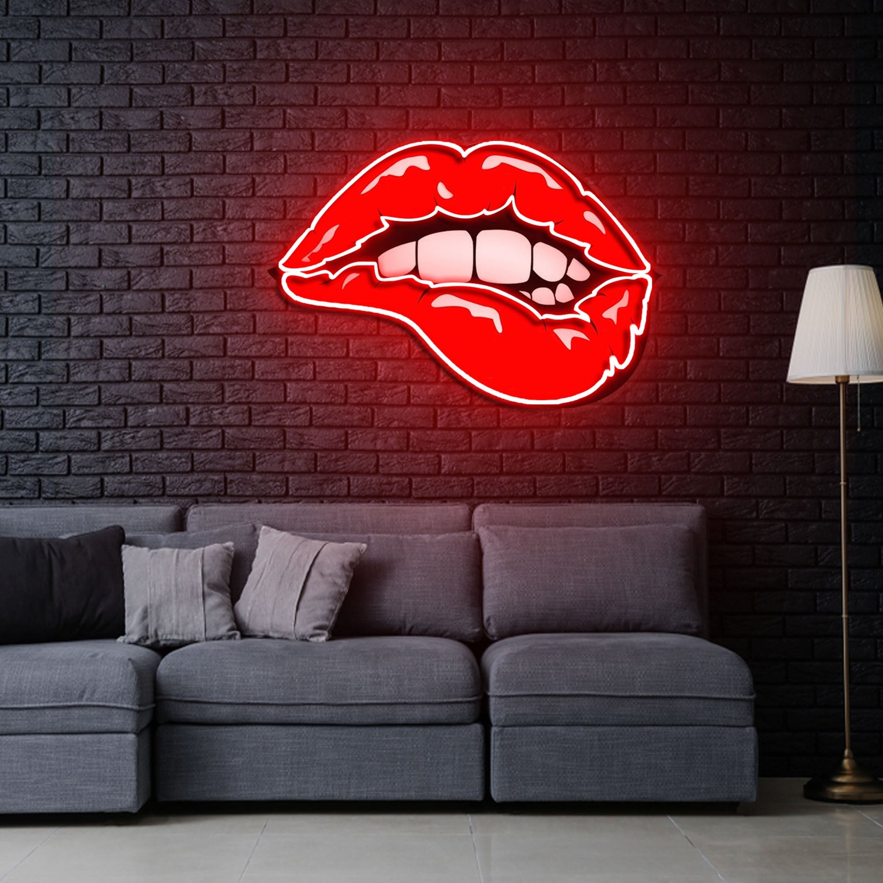 "Taste of Your Lips" Neon x Acrylic Artwork