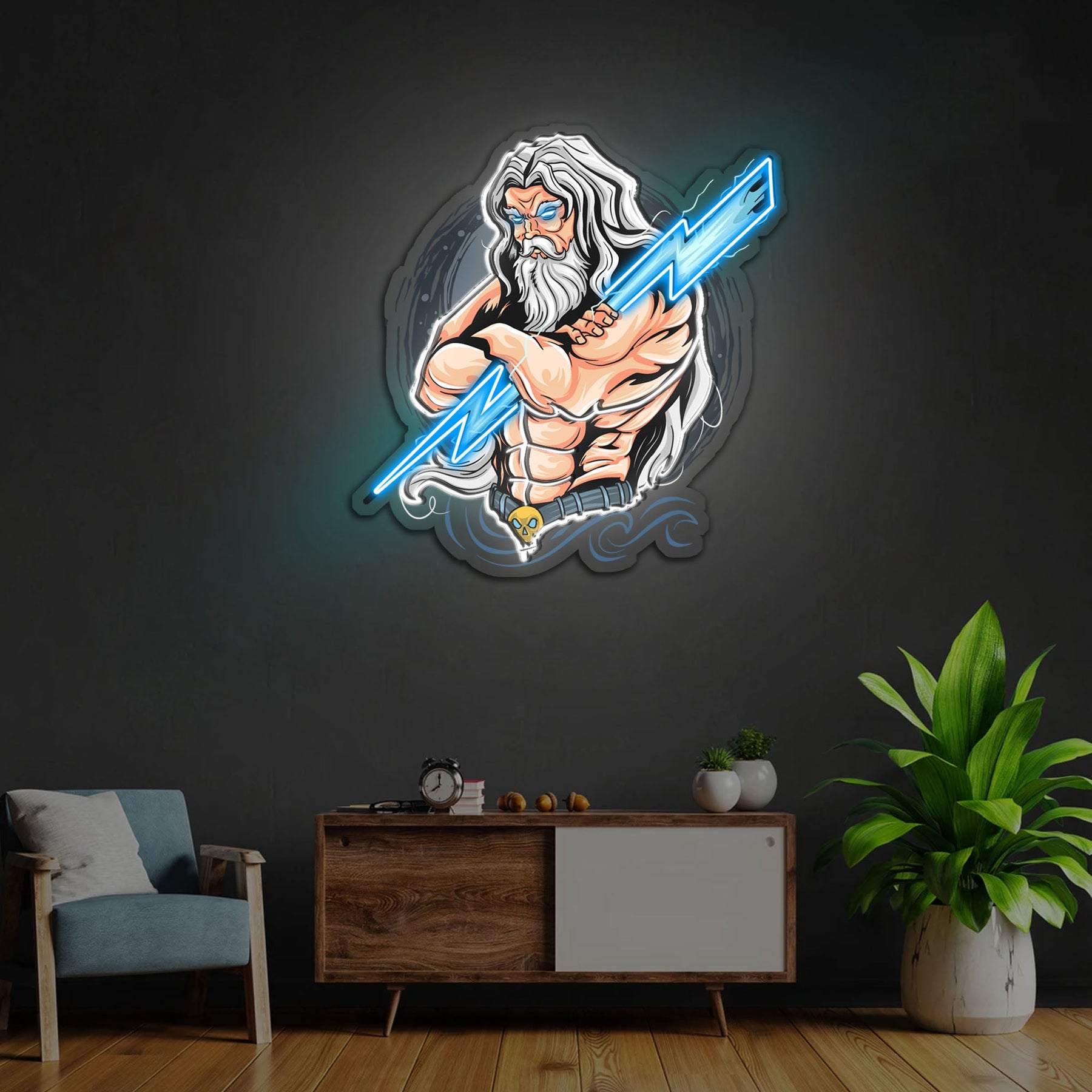 The Power Of Thunder Neon Sign x Acrylic Artwork