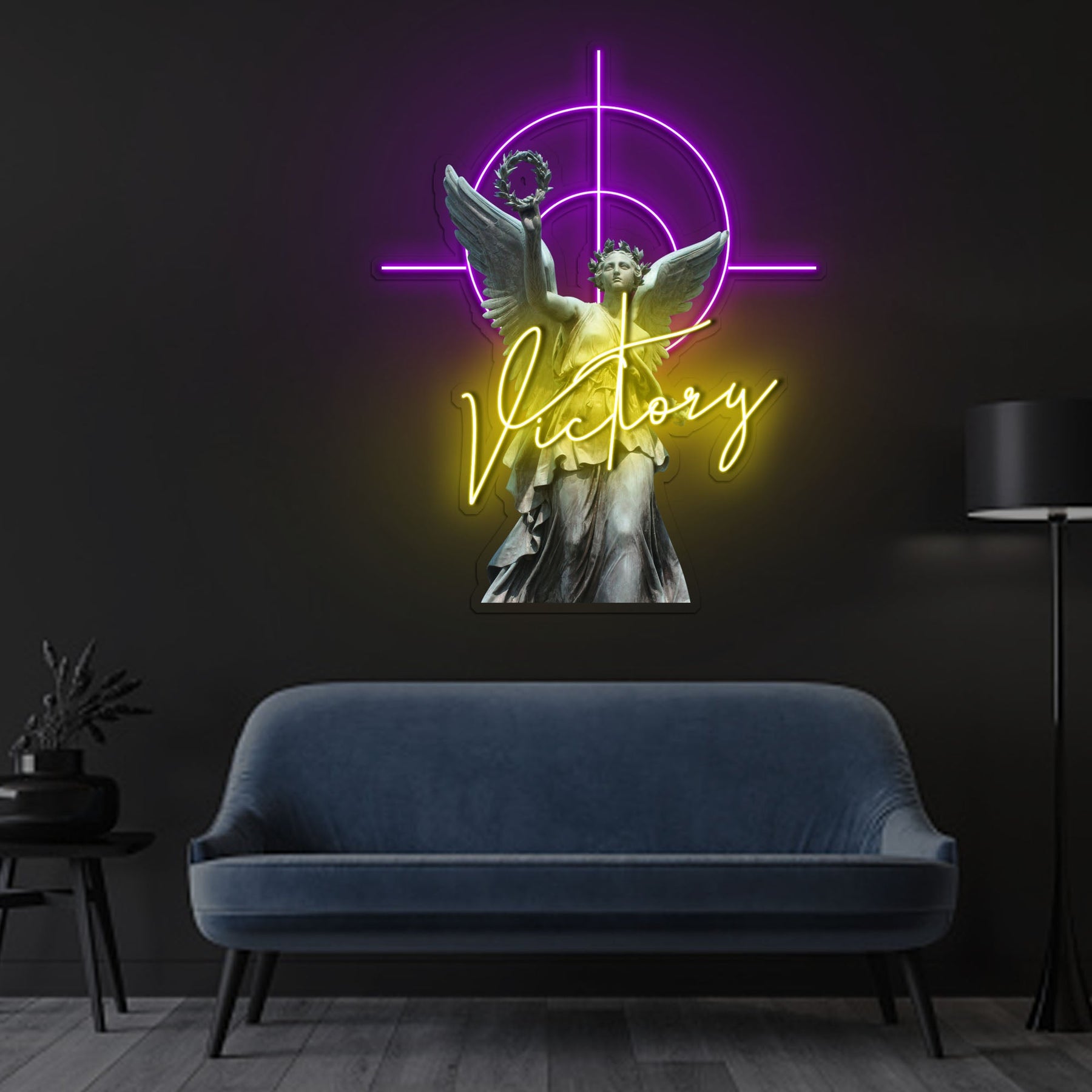 Winged Victory Neon x Acrylic Artwork