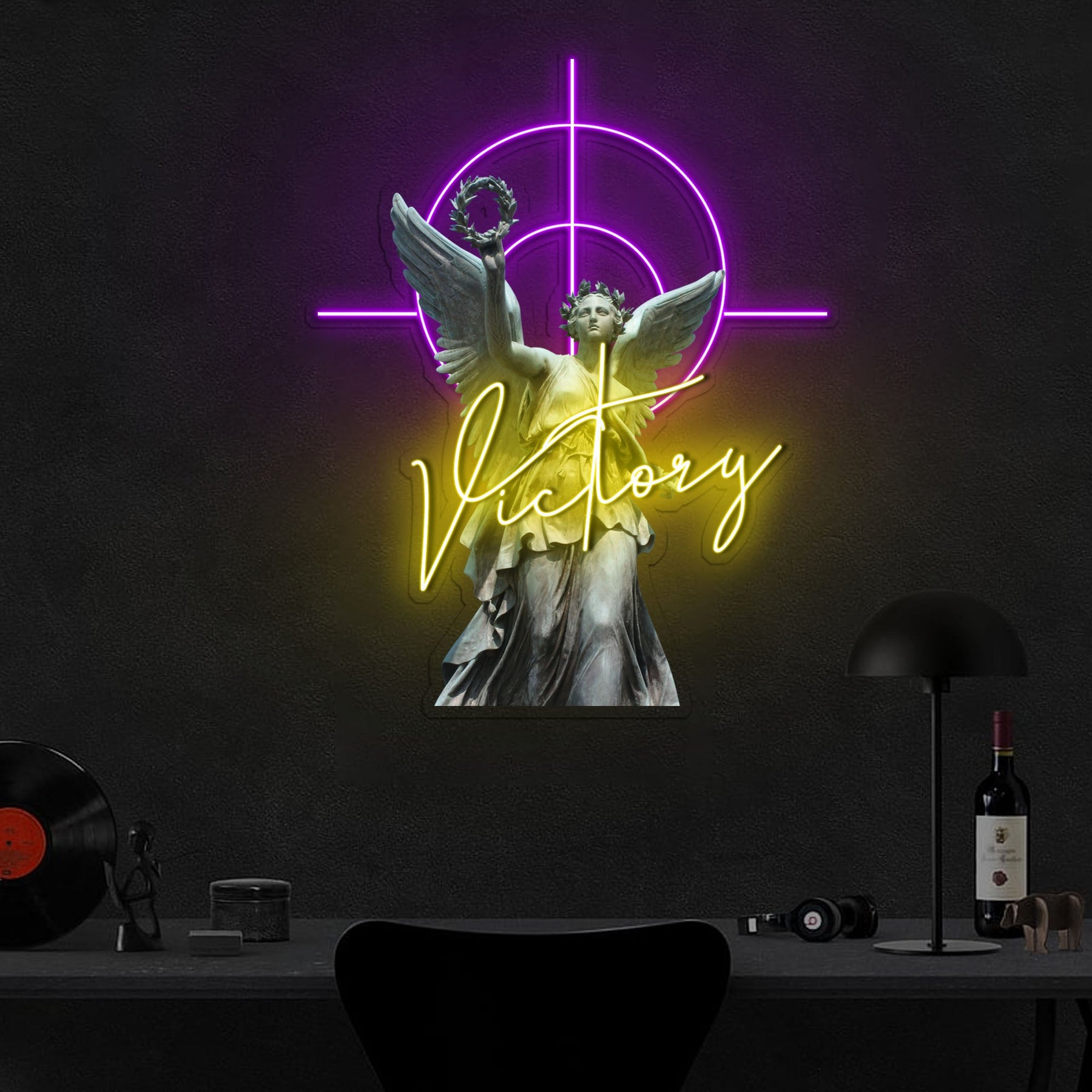 Winged Victory Neon x Acrylic Artwork