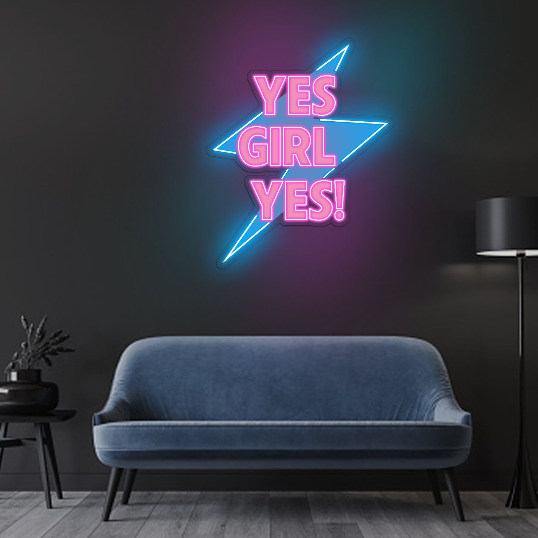 YES Girl...! Neon x Acrylic Artwork