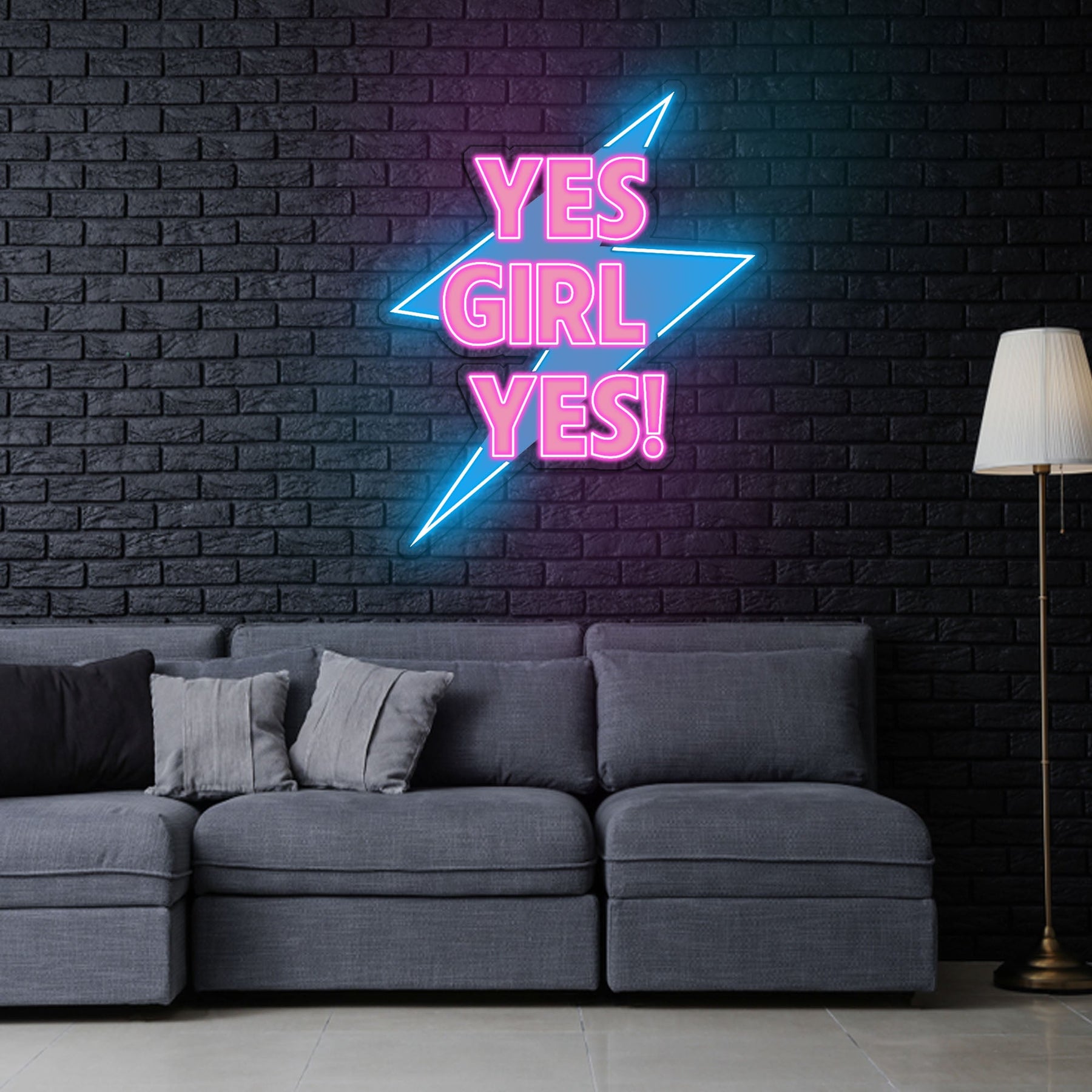 YES Girl...! Neon x Acrylic Artwork