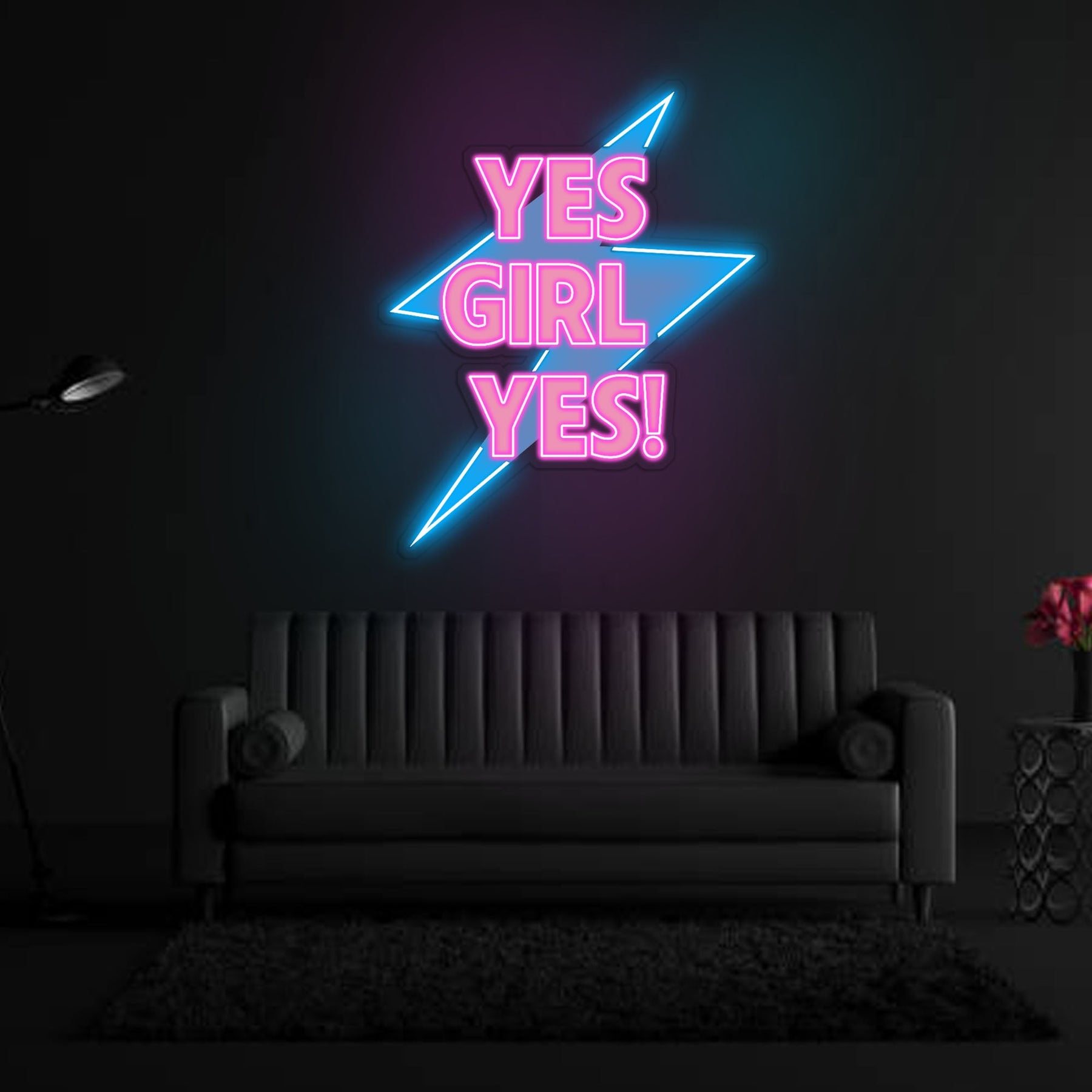 YES Girl...! Neon x Acrylic Artwork