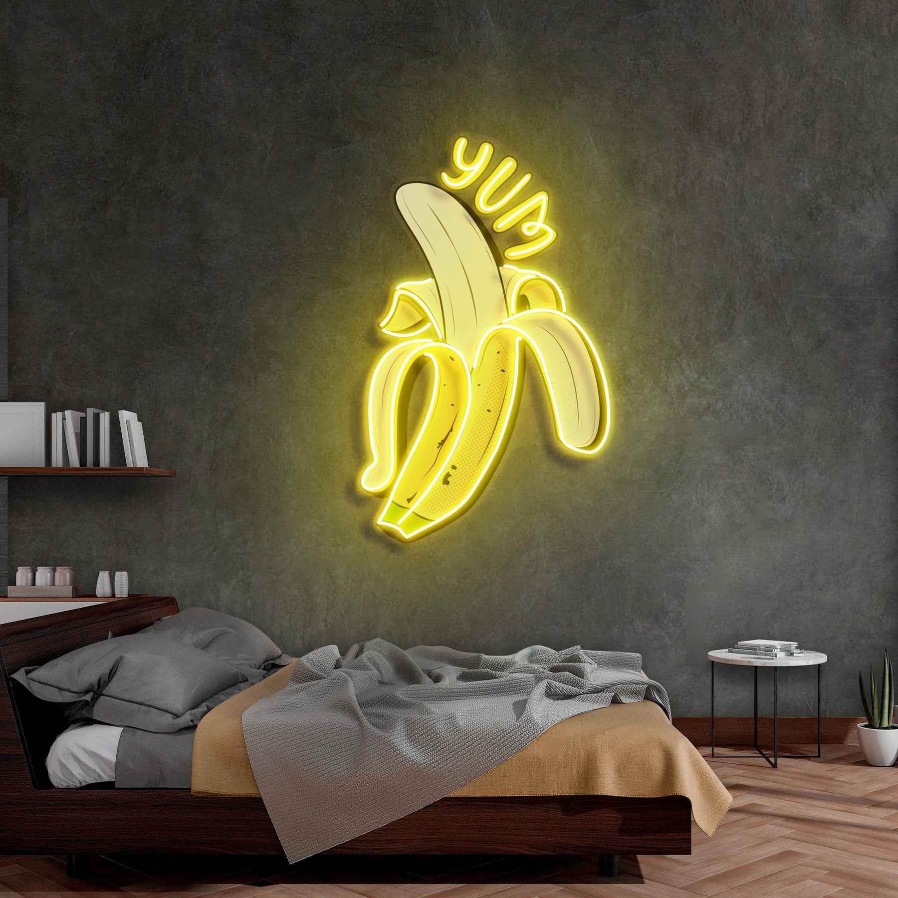 Yum Banana Led Neon Acrylic Artwork