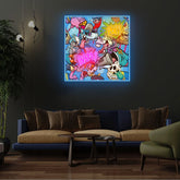 "Bam Pop"" Neon x Acrylic Artwork