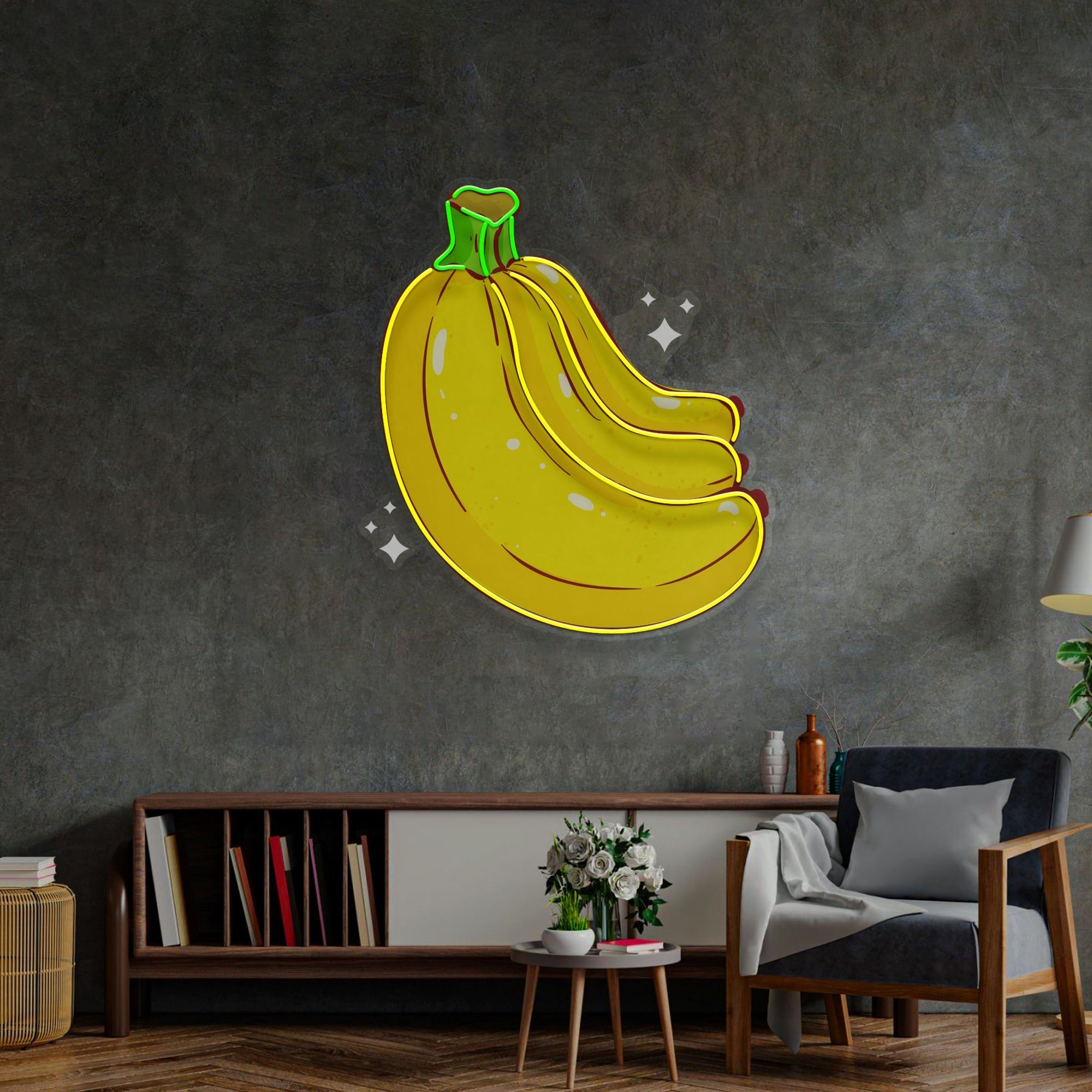 Bling Banana LED Neon Sign Light Pop Art