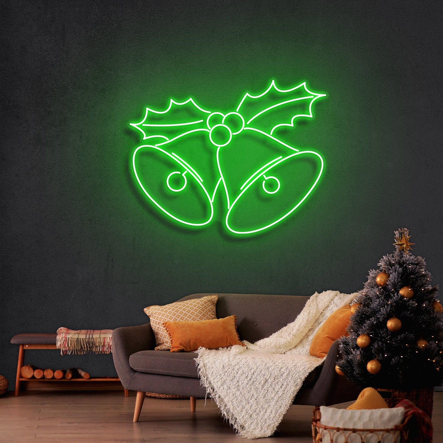 Christmas Bells Neon Sign