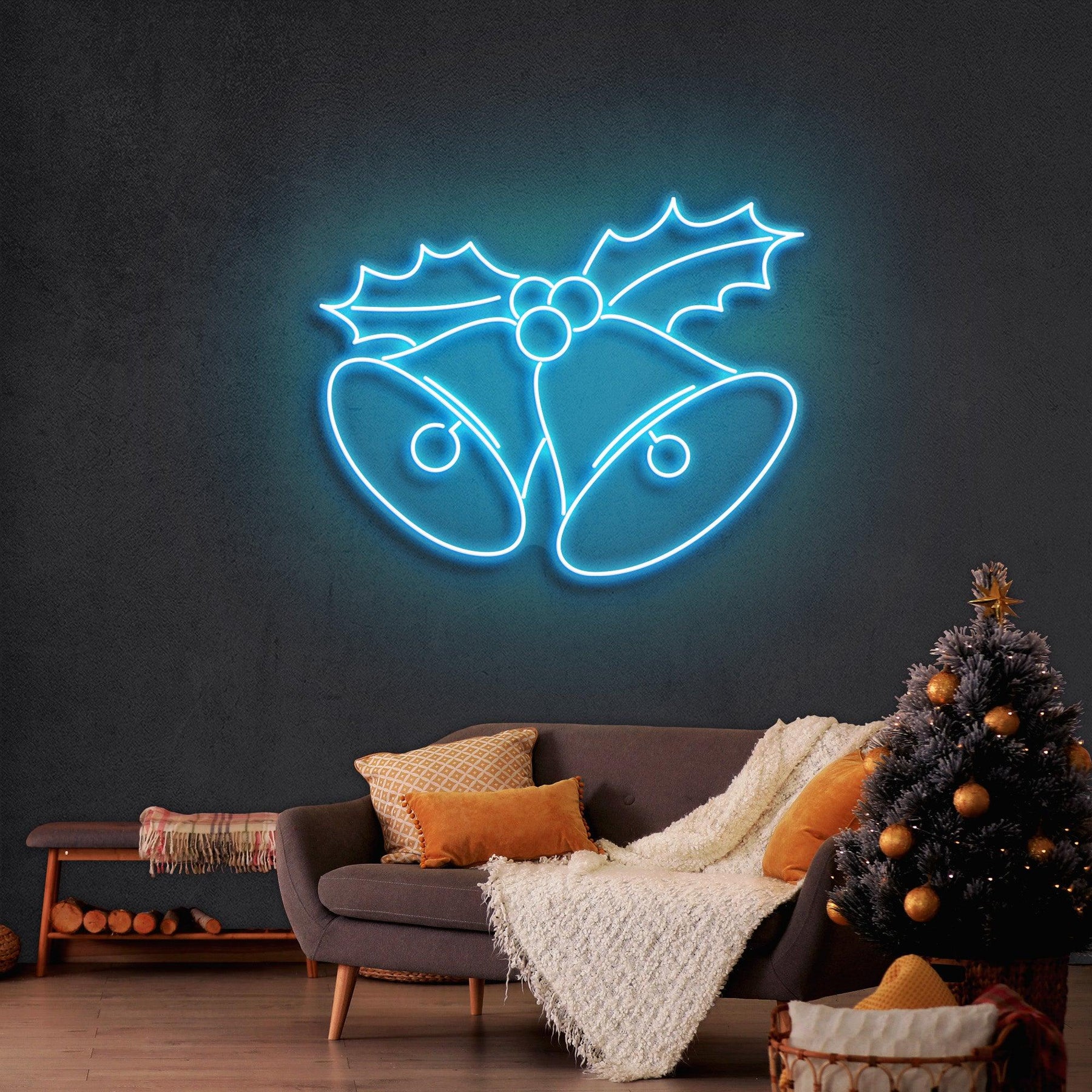 Christmas Bells Neon Sign