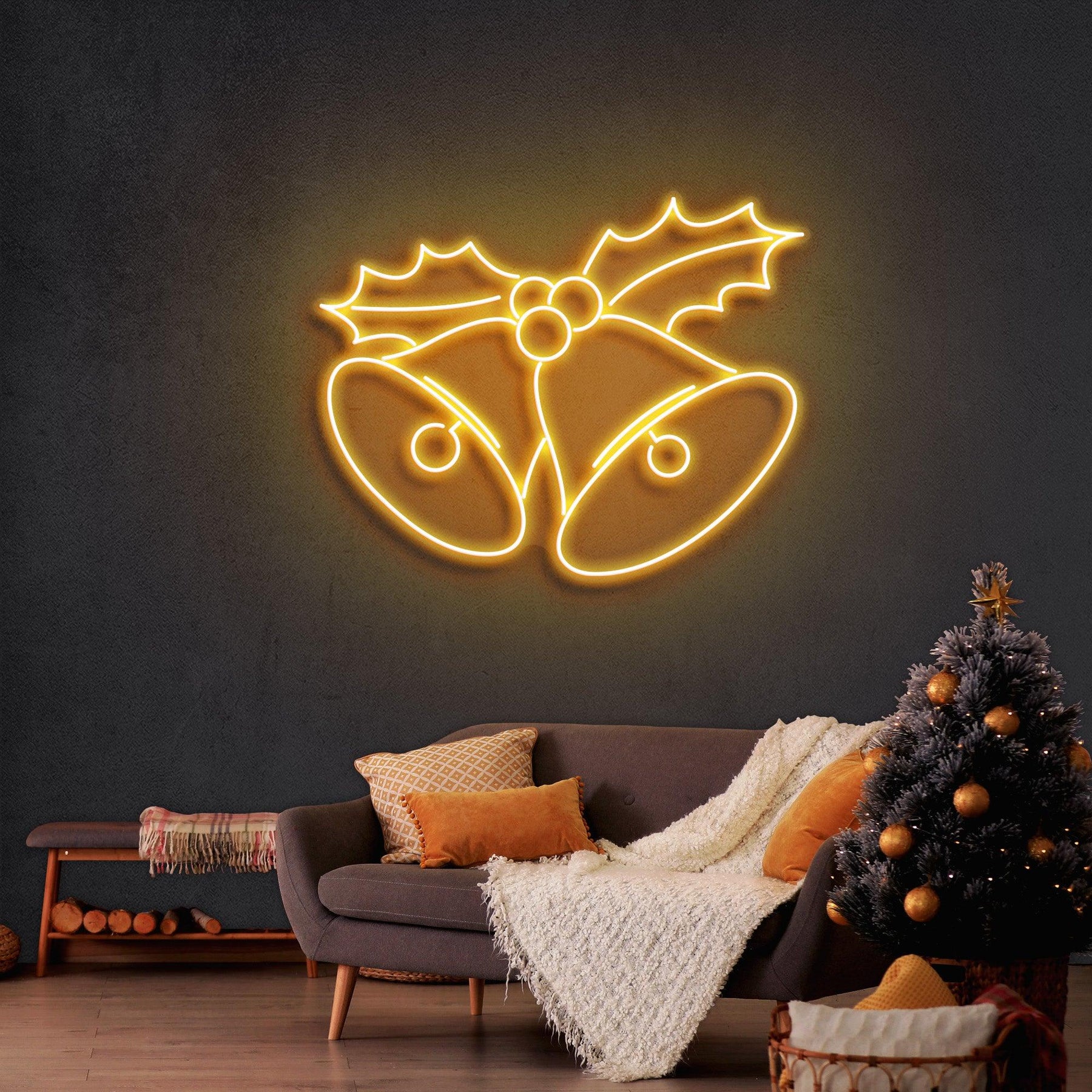 Christmas Bells Neon Sign