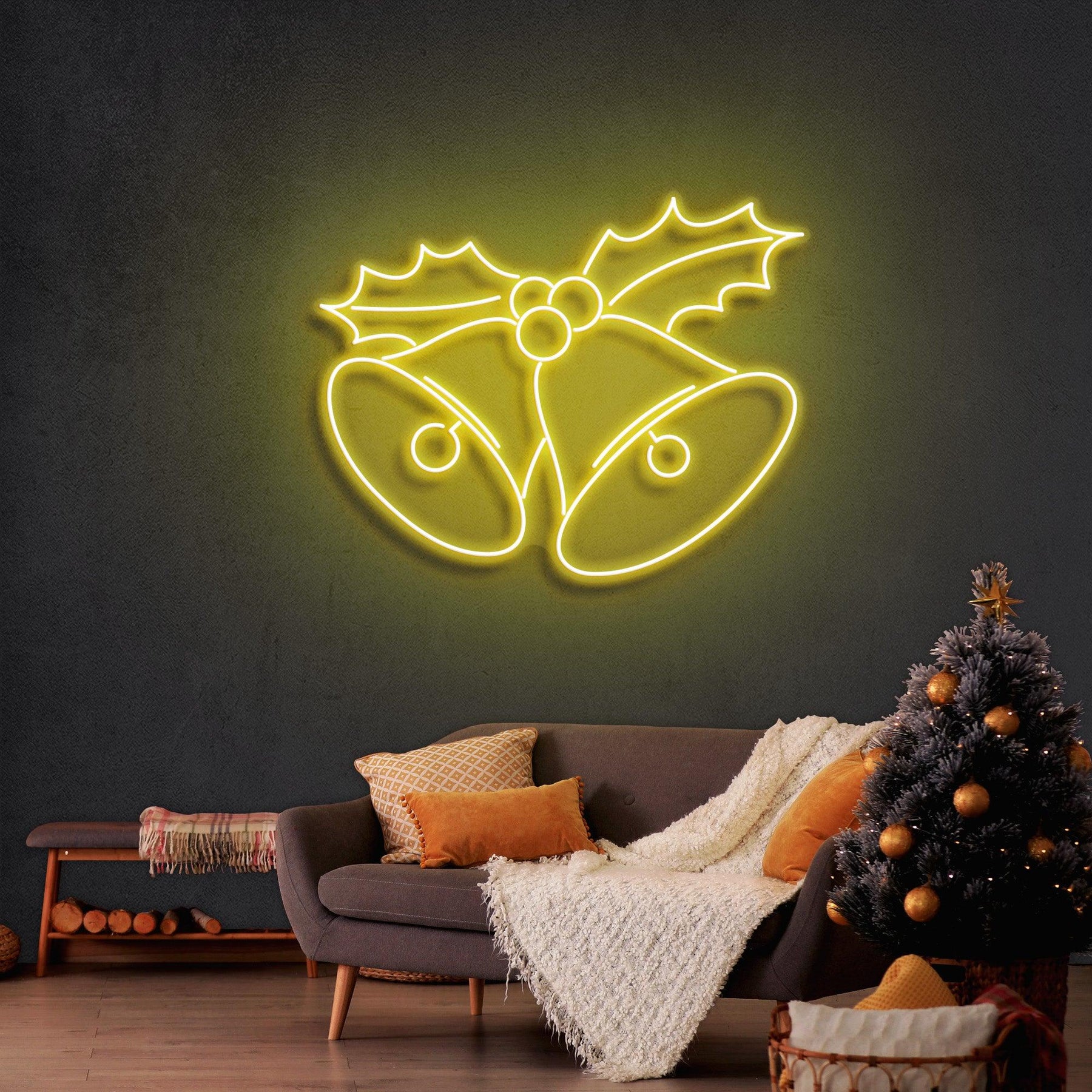 Christmas Bells Neon Sign