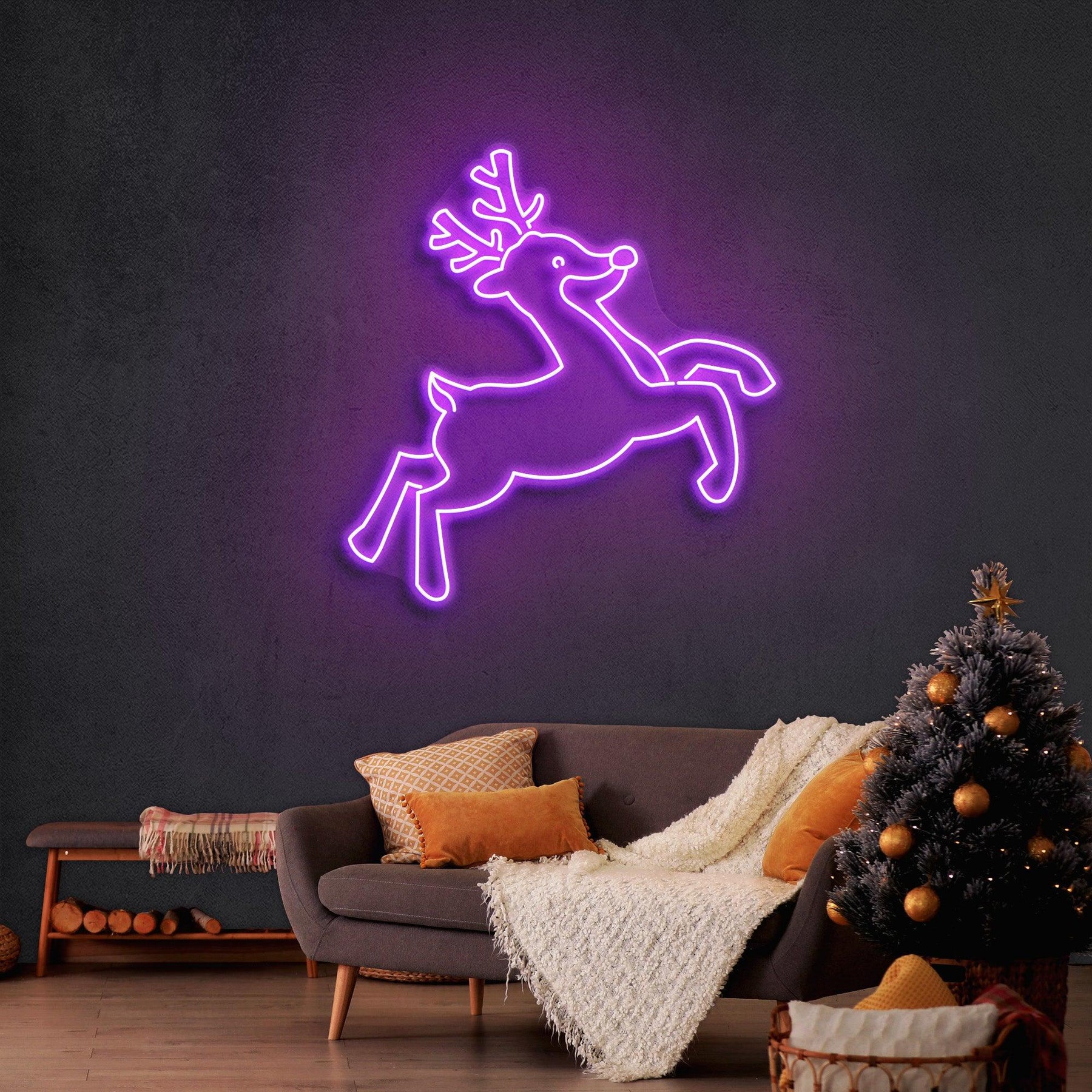 Christmas Deer Neon Sign