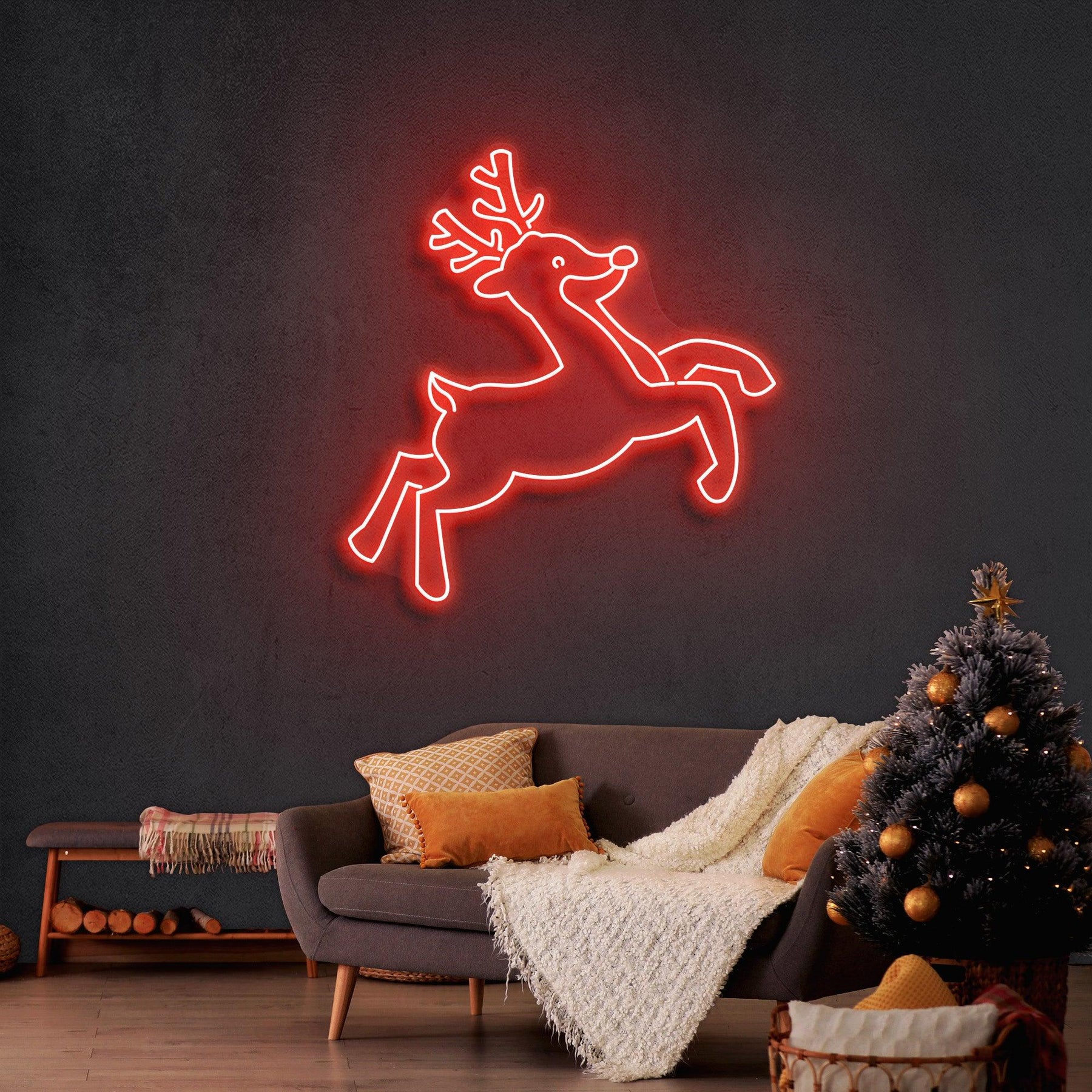 Christmas Deer Neon Sign
