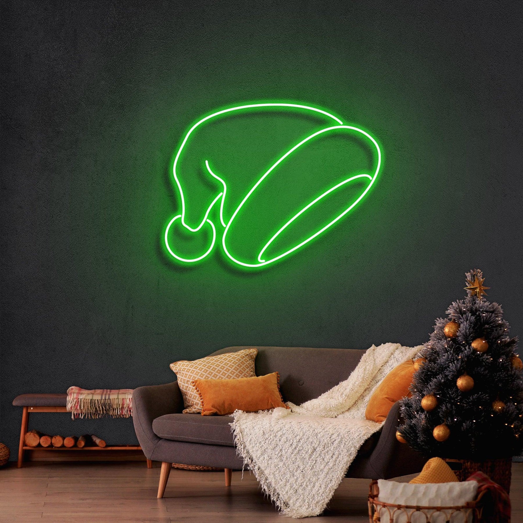 Christmas Hat Neon Sign