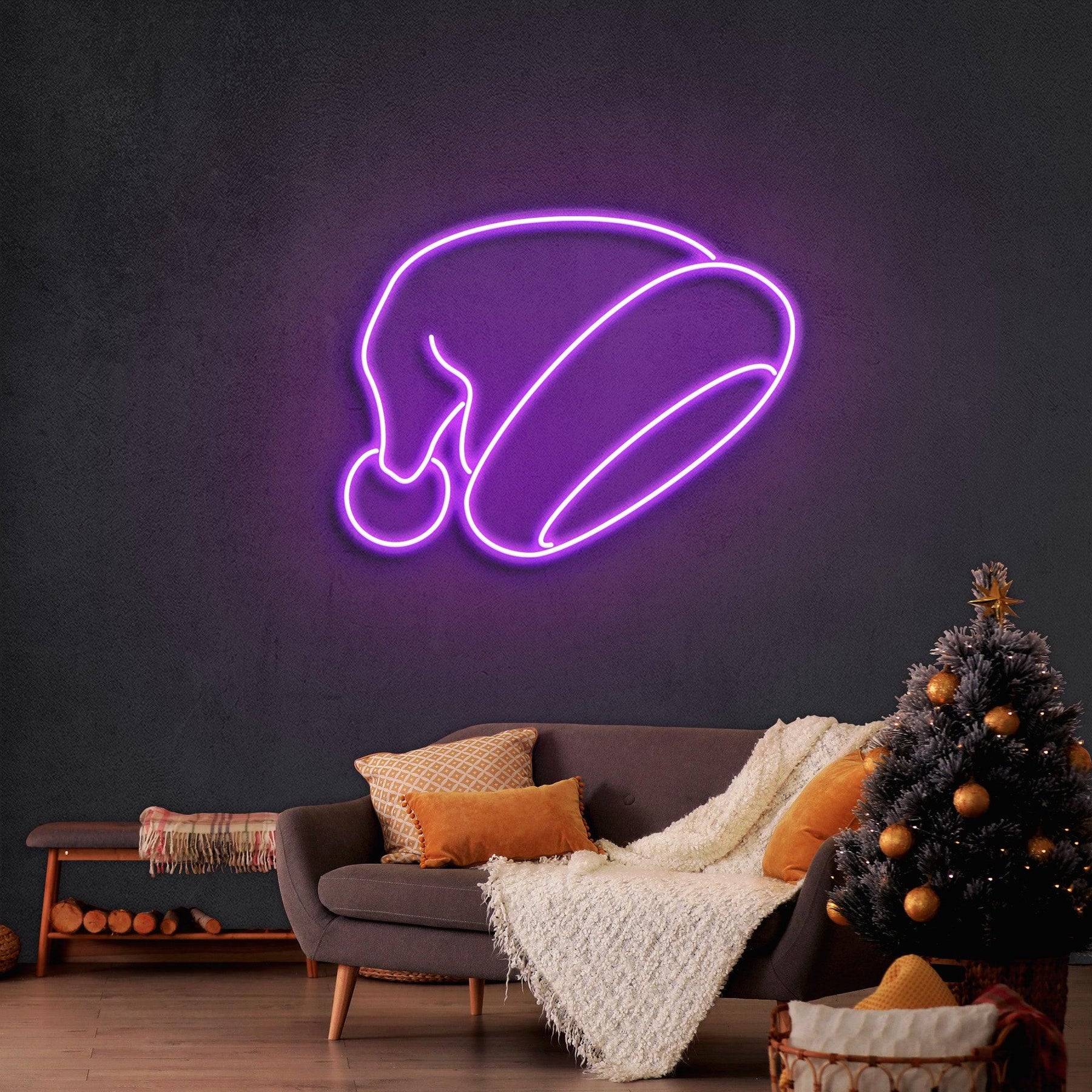 Christmas Hat Neon Sign