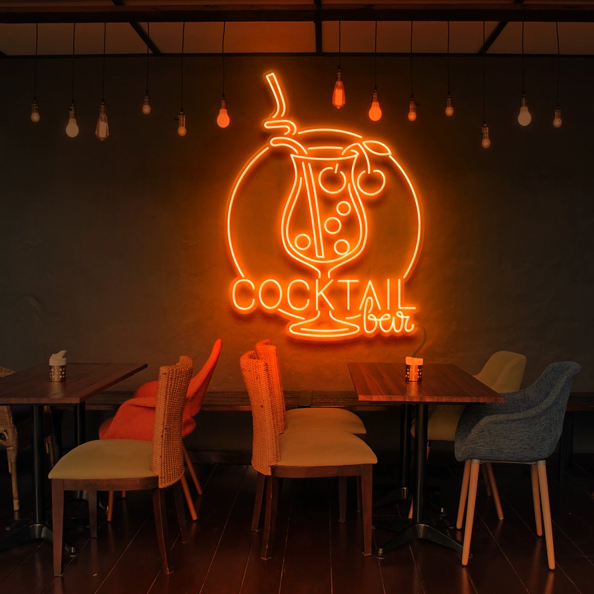 "Cocktail Bar" Neon Sign for Bars & Restaurants