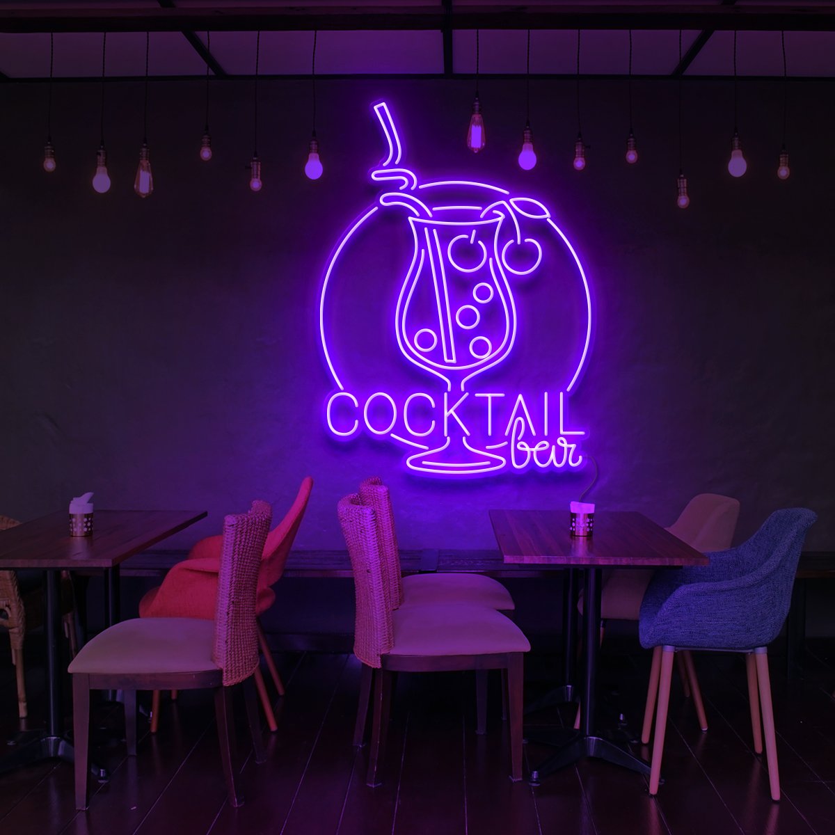 "Cocktail Bar" Neon Sign for Bars & Restaurants
