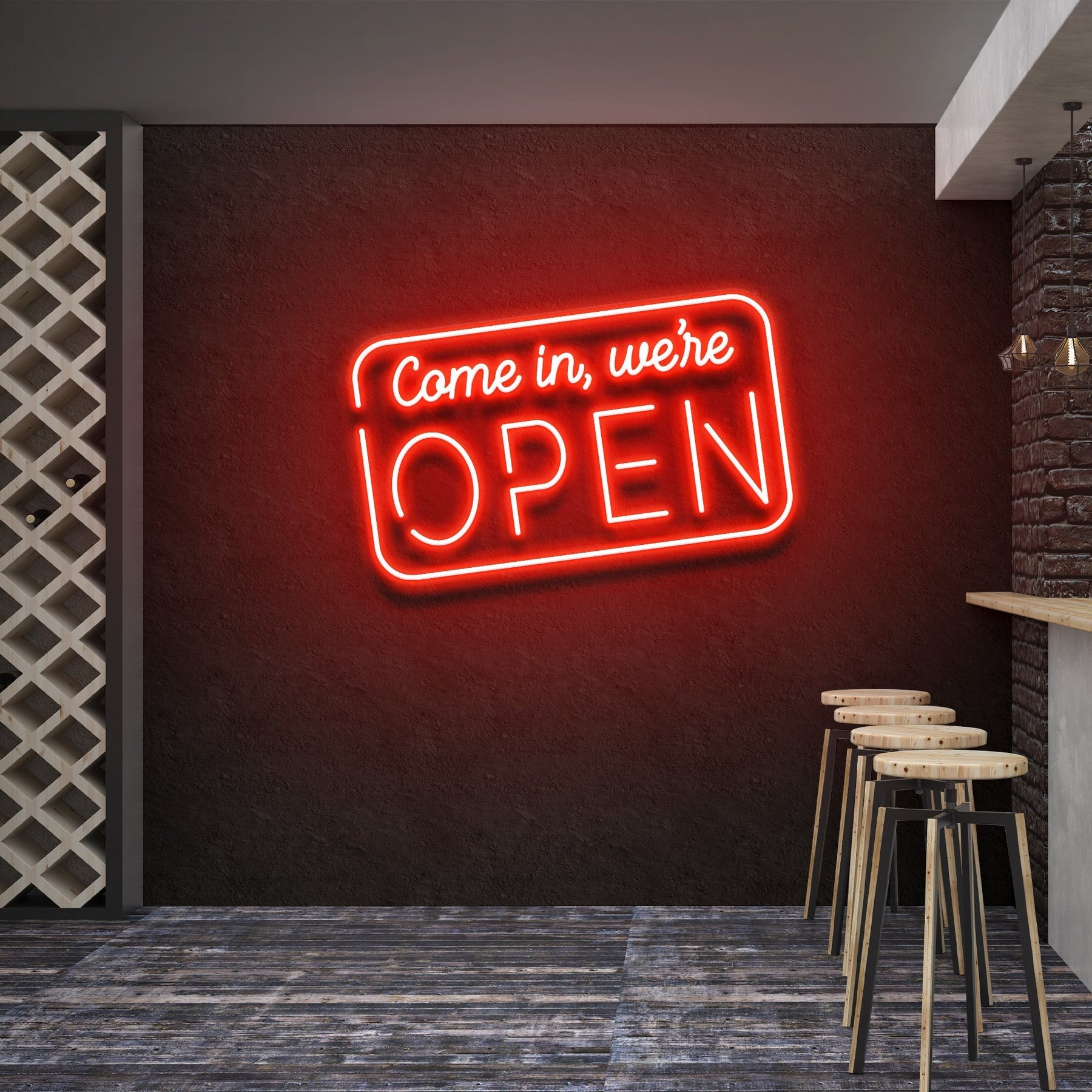 Come In, We're Open 2 Led Neon Sign Light