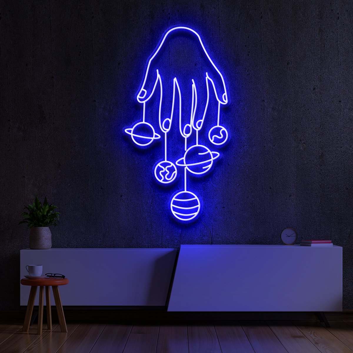 "Cosmic Hand" Neon Sign