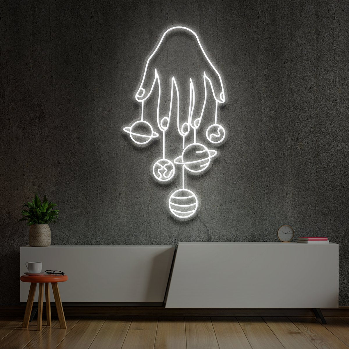 "Cosmic Hand" Neon Sign