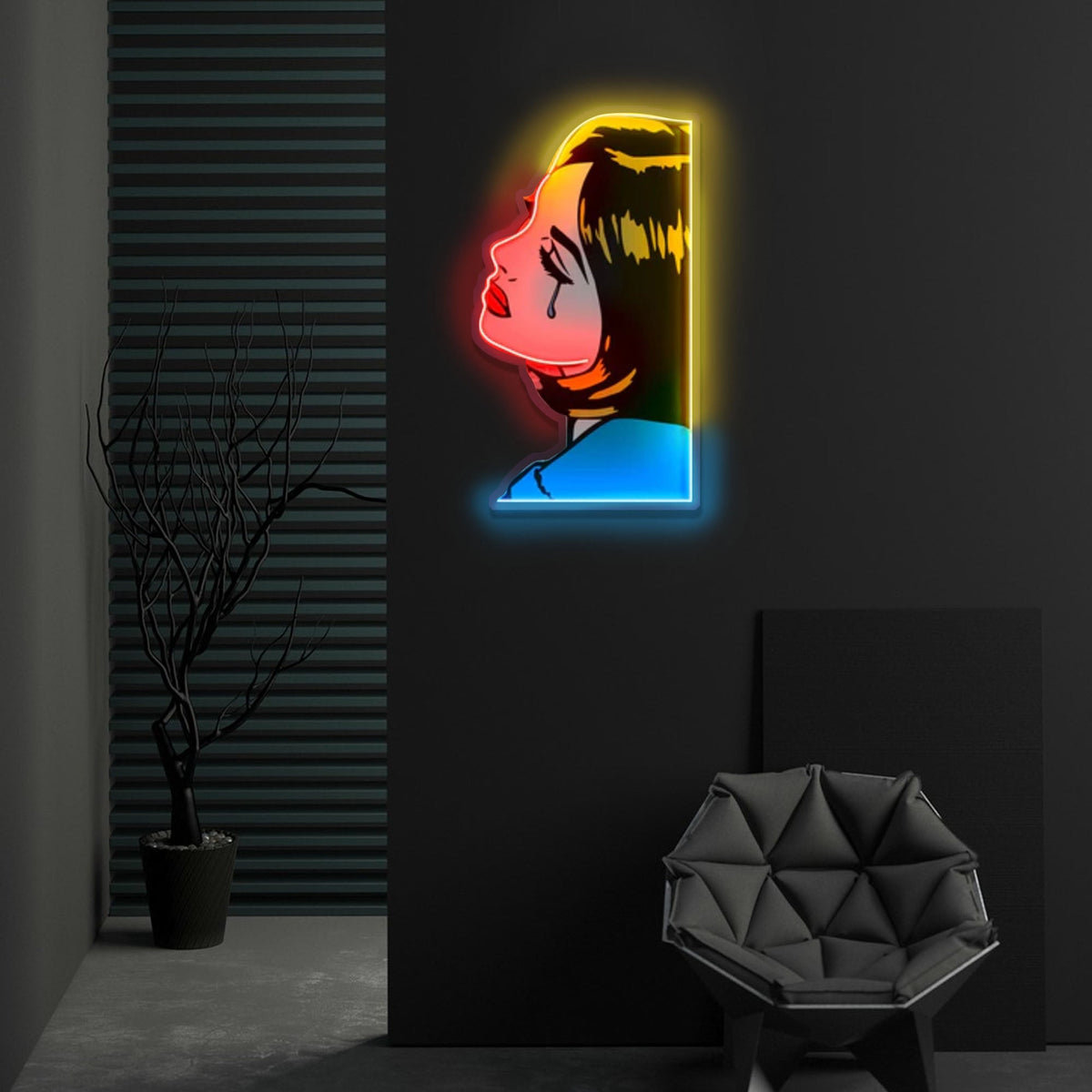 "Life is Tragic" Neon x Acrylic Artwork