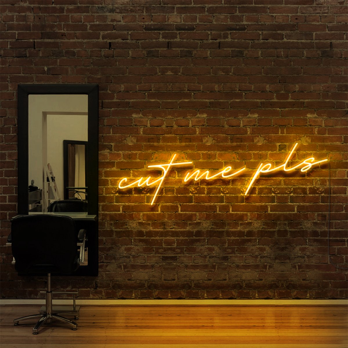 "Cut Me Pls" Neon Sign for Hair Salons & Barbershops