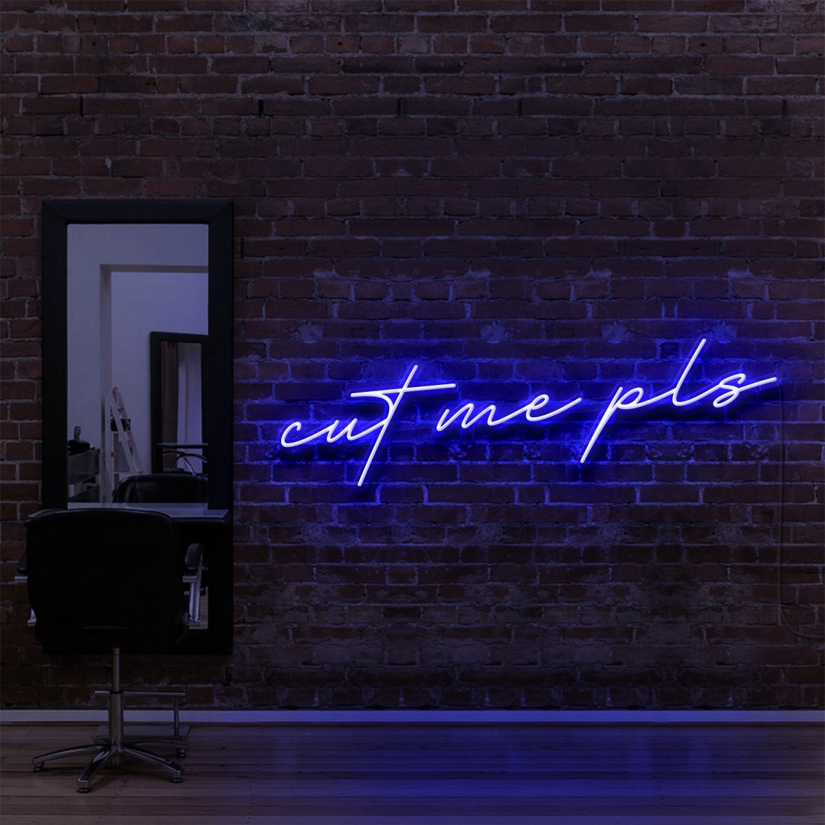 "Cut Me Pls" Neon Sign for Hair Salons & Barbershops