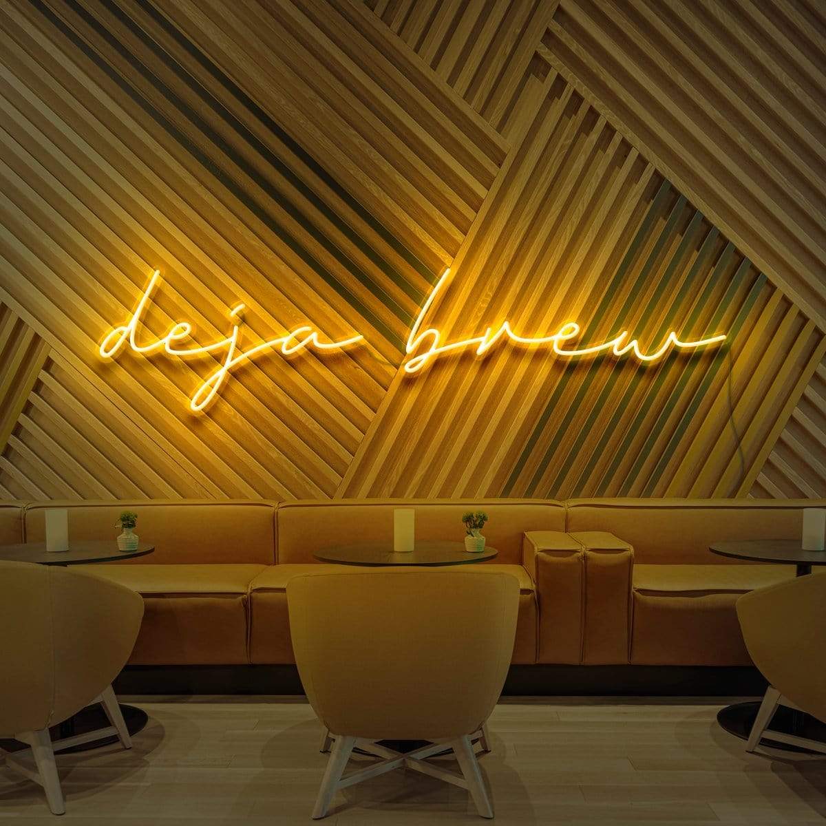 "Deja Brew" Neon Sign for Cafés