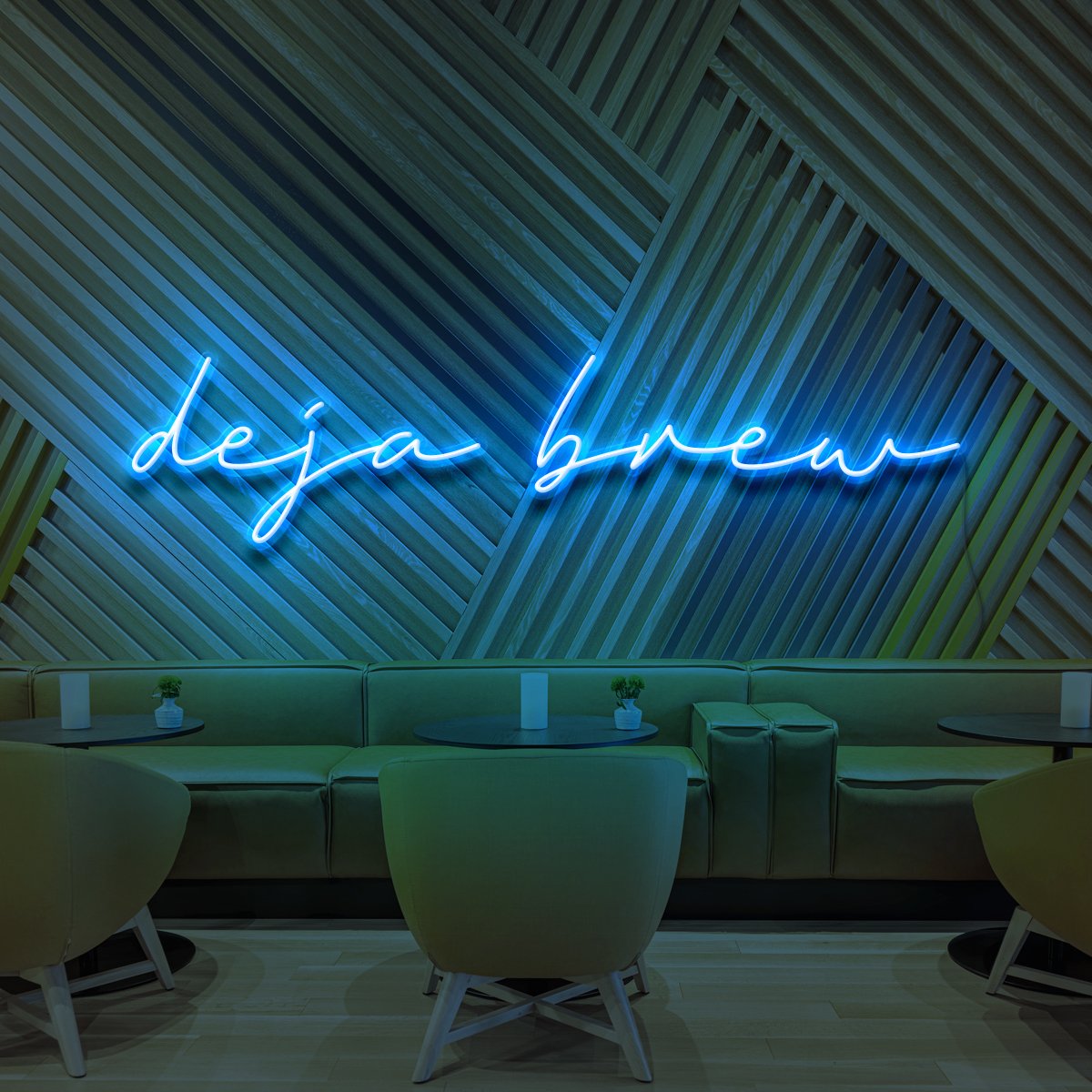 "Deja Brew" Neon Sign for Cafés