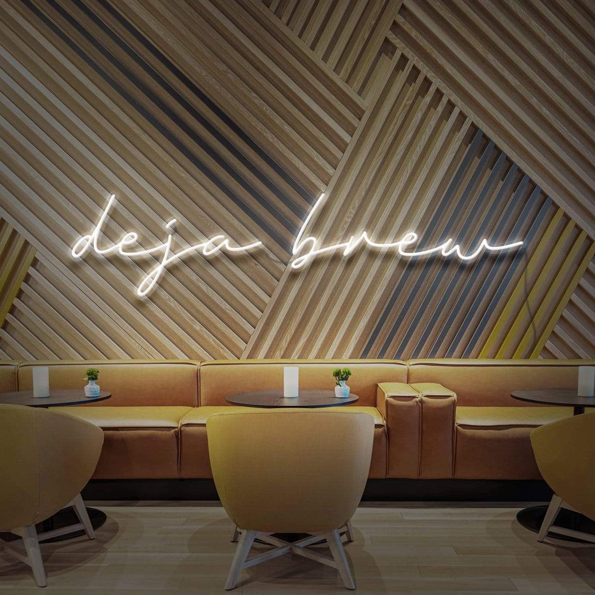 "Deja Brew" Neon Sign for Cafés