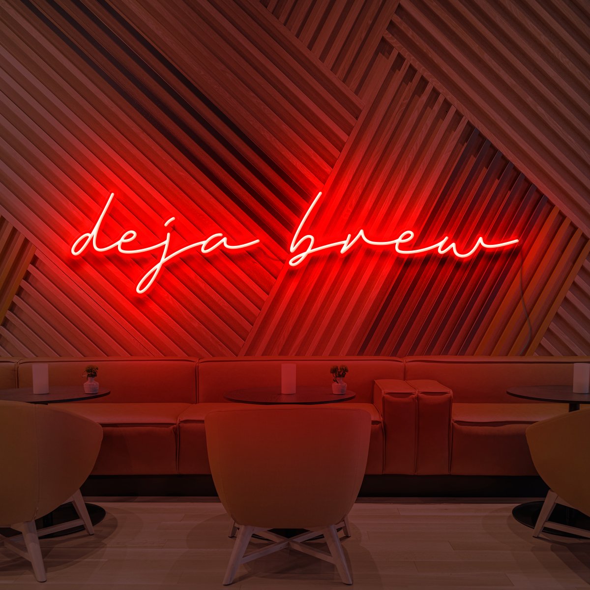 "Deja Brew" Neon Sign for Cafés