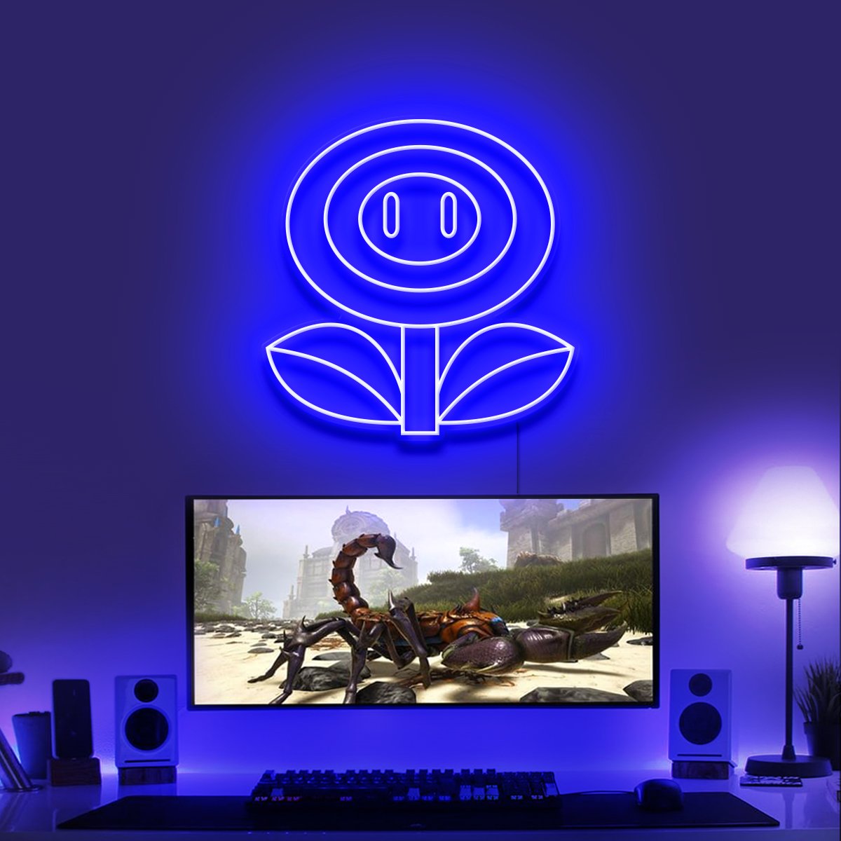 "Flower Power" Gaming Neon Sign