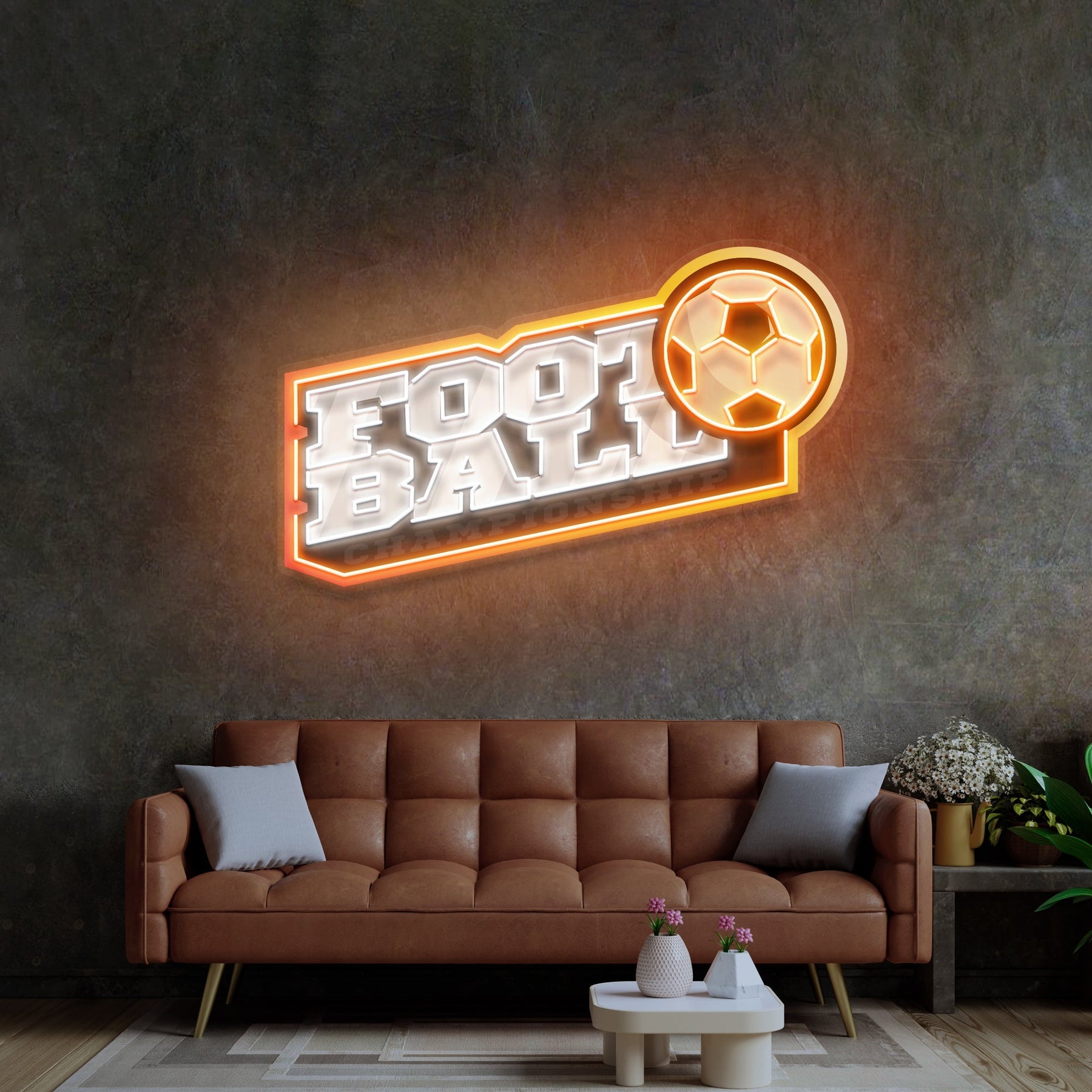 Football LED Neon Sign Light Pop Art