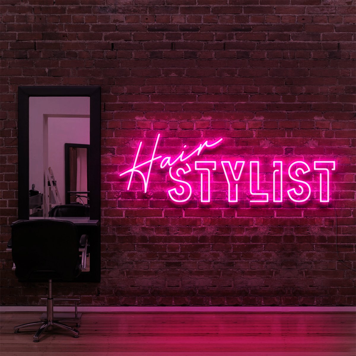 "Hair Stylist" Neon Sign for Hair Salons & Barbershops