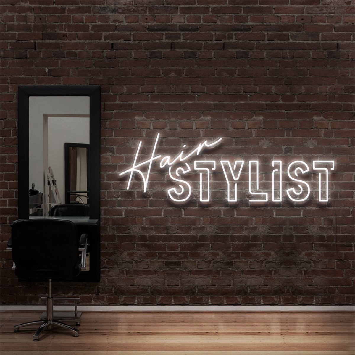 "Hair Stylist" Neon Sign for Hair Salons & Barbershops