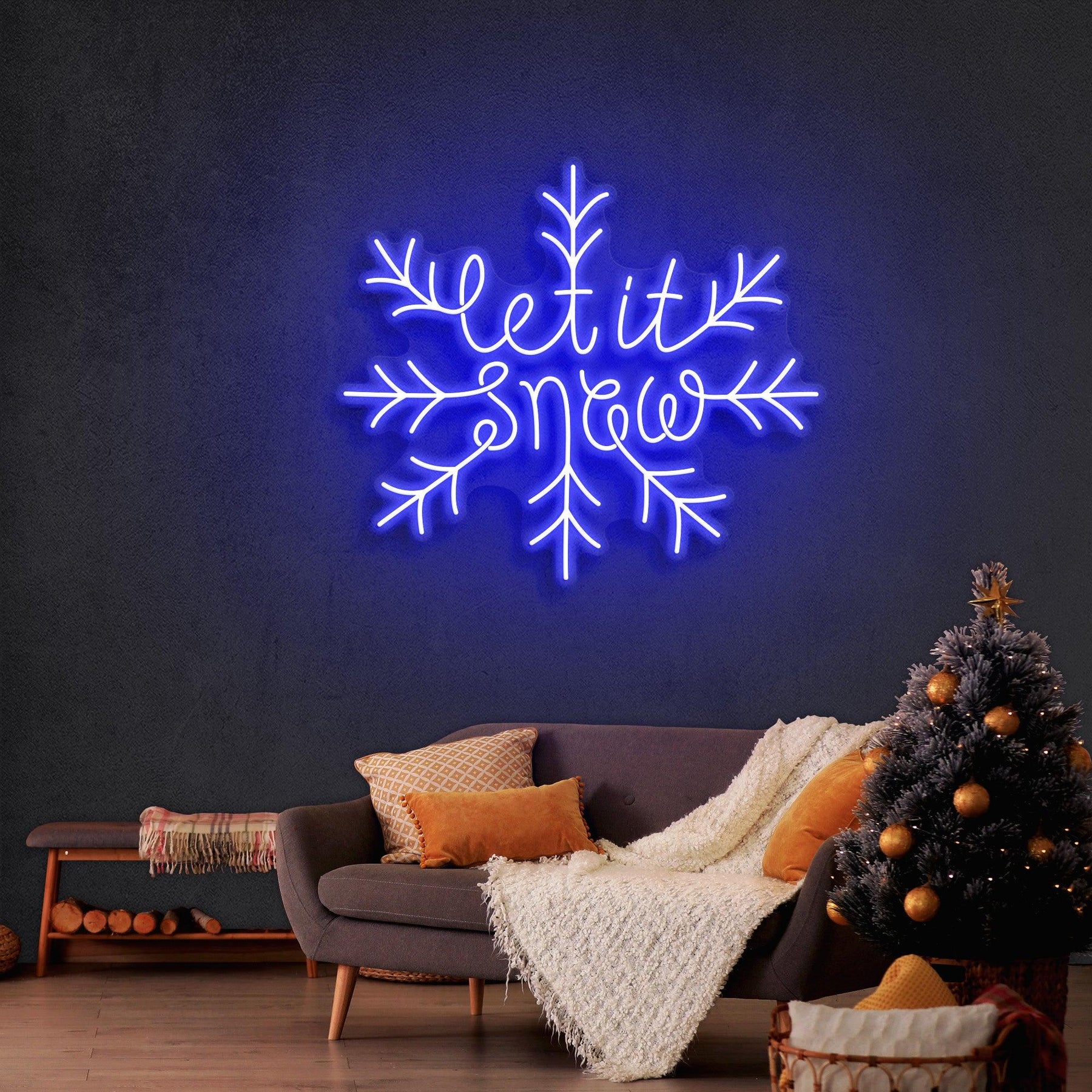 Let It Snow Christmas Neon Sign