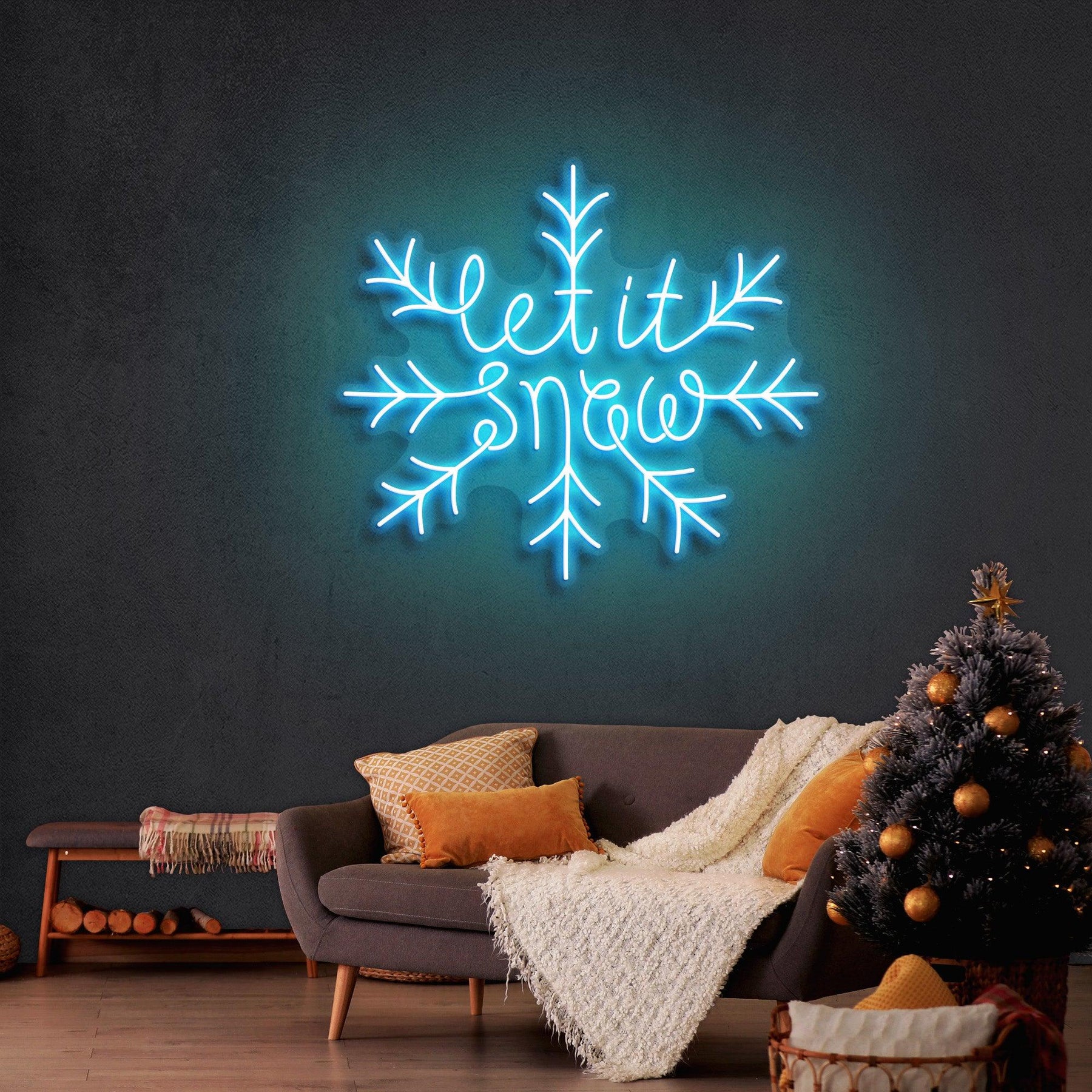Let It Snow Christmas Neon Sign