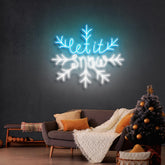 Let It Snow Christmas Neon Sign