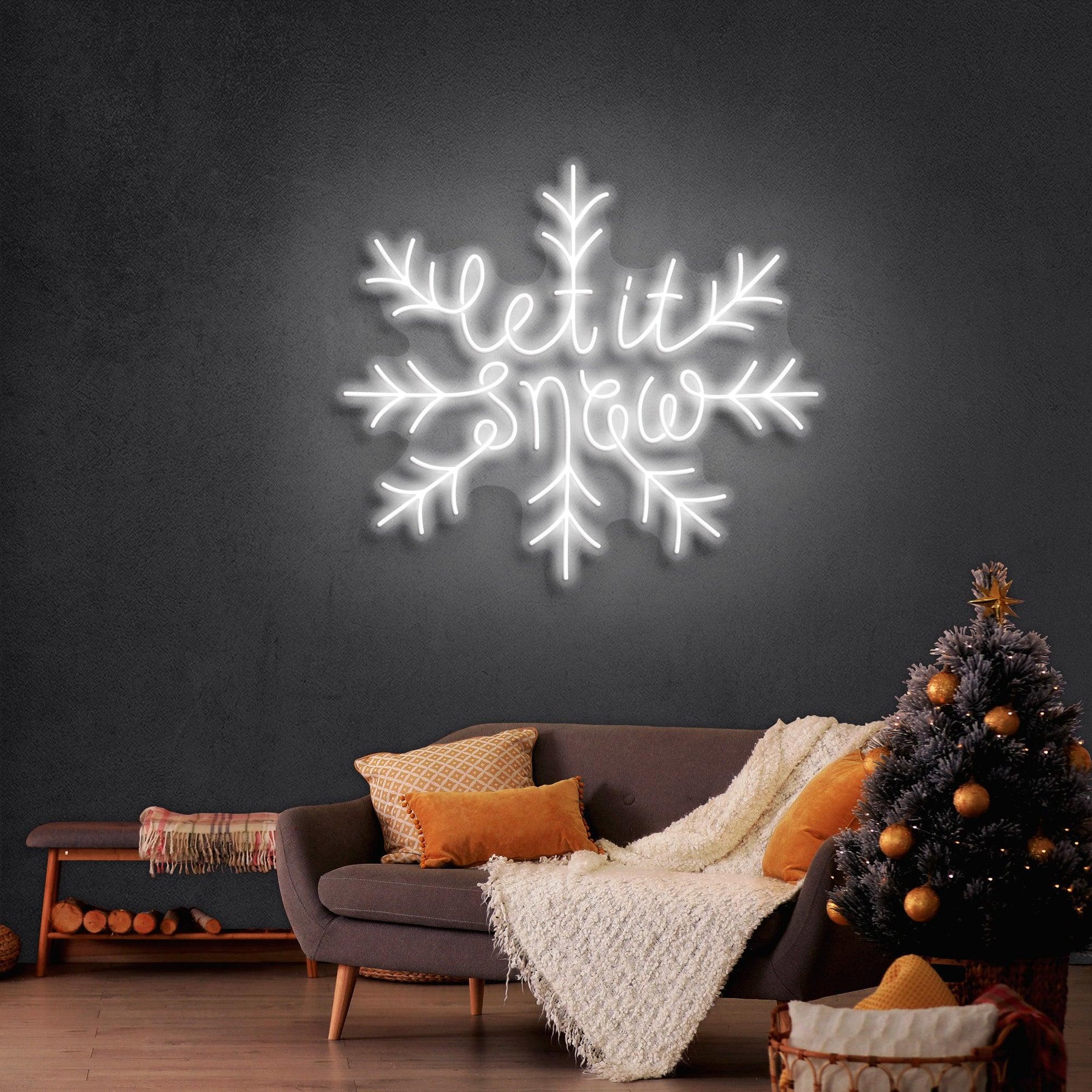 Let It Snow Christmas Neon Sign
