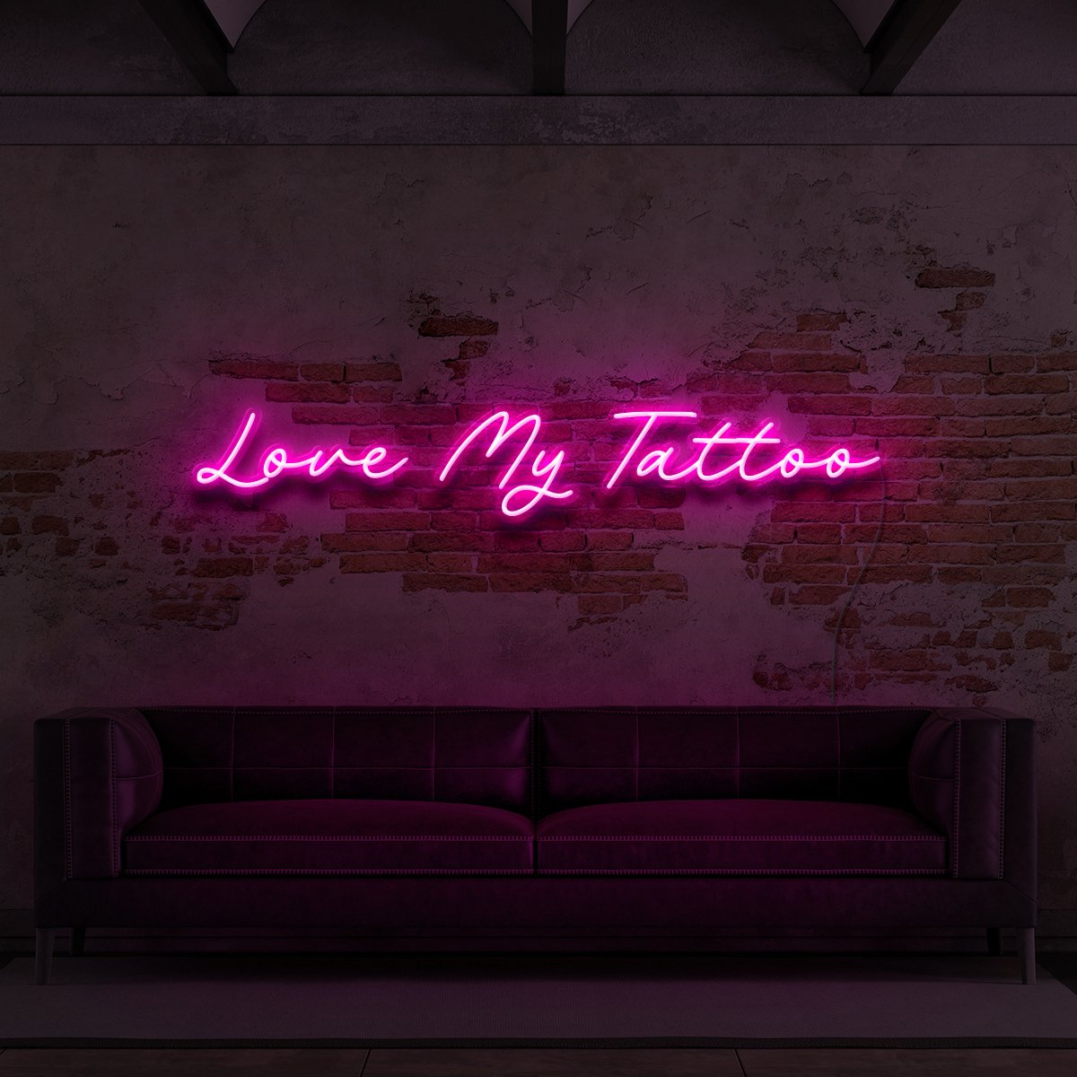 "Love My Tattoo" Neon Sign for Tattoo Parlours