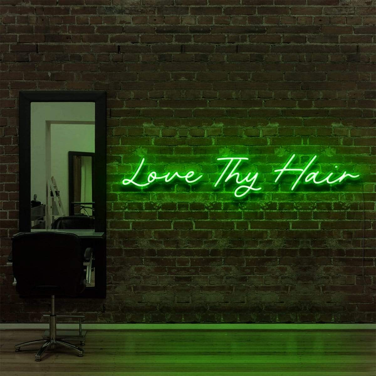 "Love Thy Hair" Neon Sign for Hair Salons & Barbershops