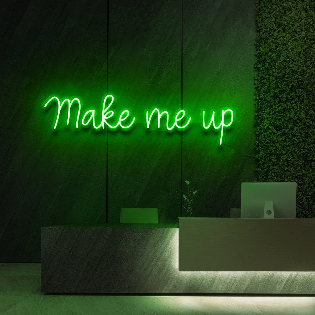 "Make Me Up" Neon Sign for Beauty & Cosmetic Studios
