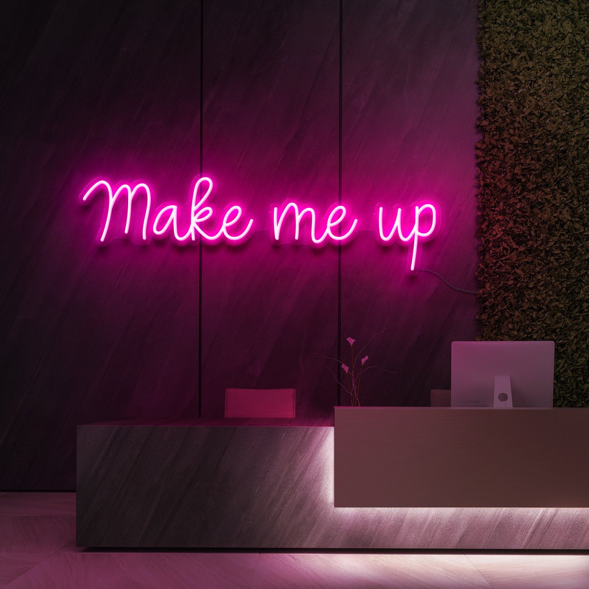 "Make Me Up" Neon Sign for Beauty & Cosmetic Studios