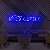 "Need Coffee" Neon Sign for Cafés