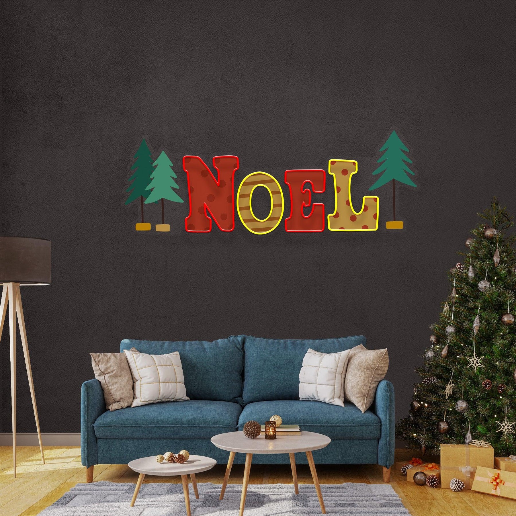 Noel Scene Neon Sign
