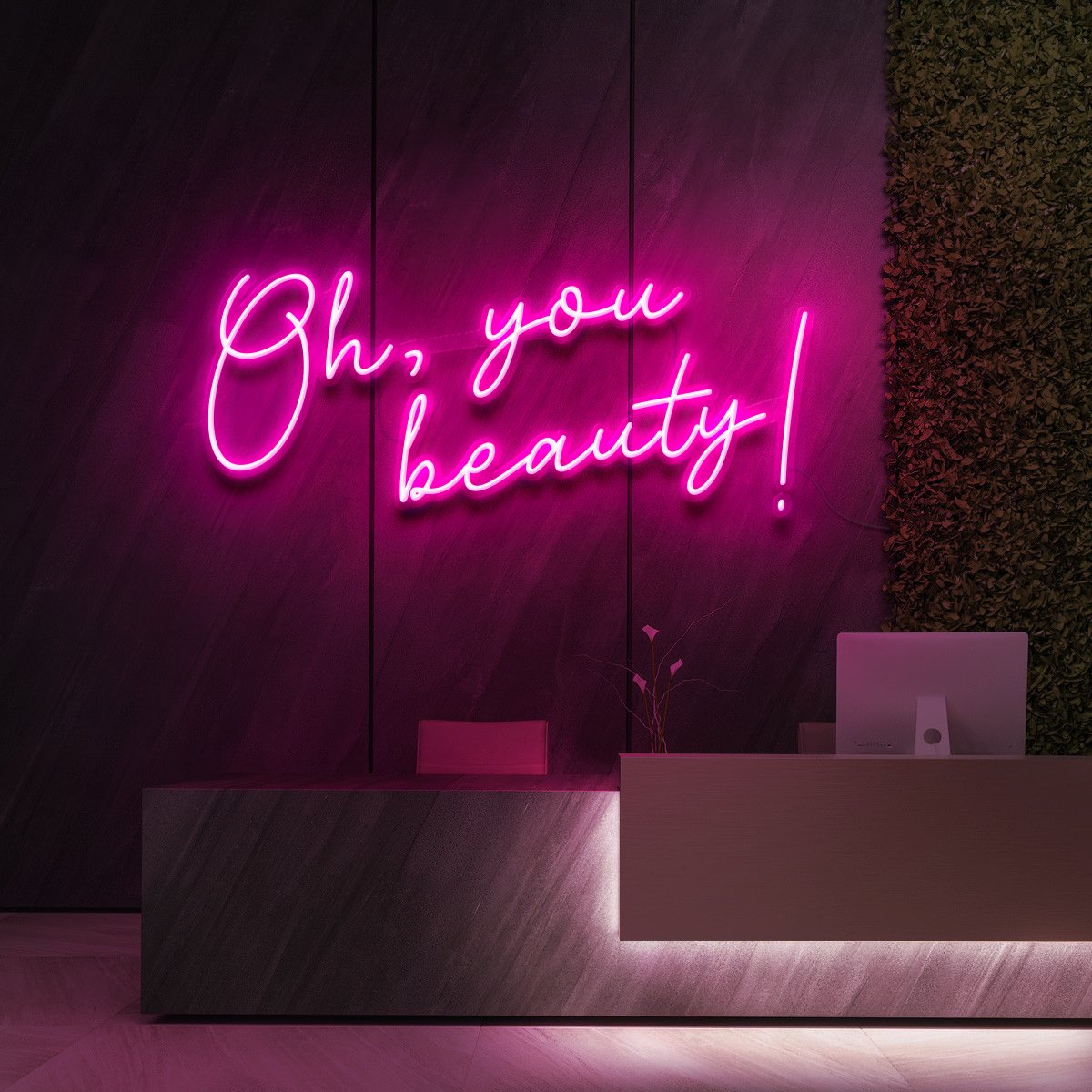 "Oh, You Beauty!" Neon Sign for Beauty & Cosmetic Studios